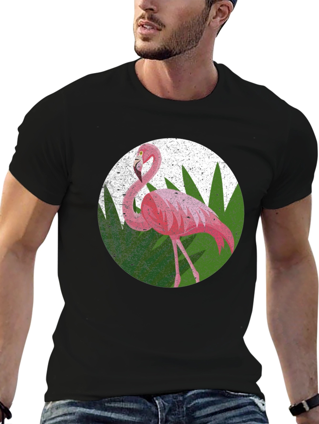 Black Flamingo Graphic Tee