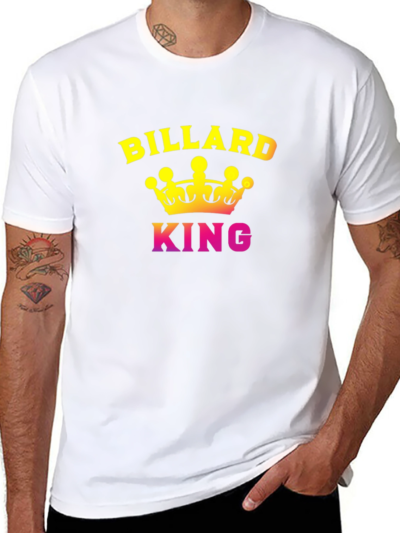 Billiard King Graphic T-Shirt - Pool Player Tee