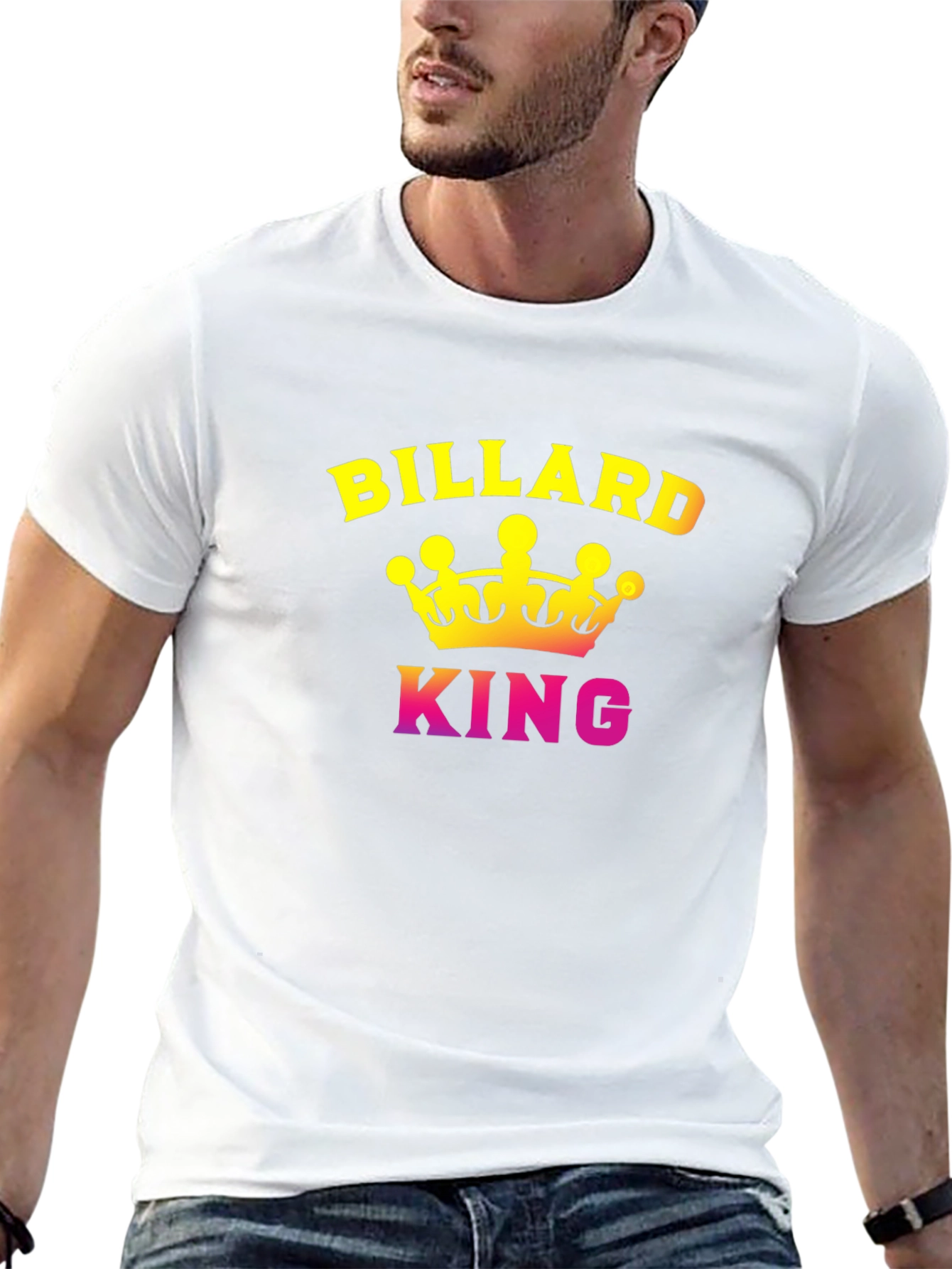 Billiard King Graphic T-Shirt - Pool Player Tee