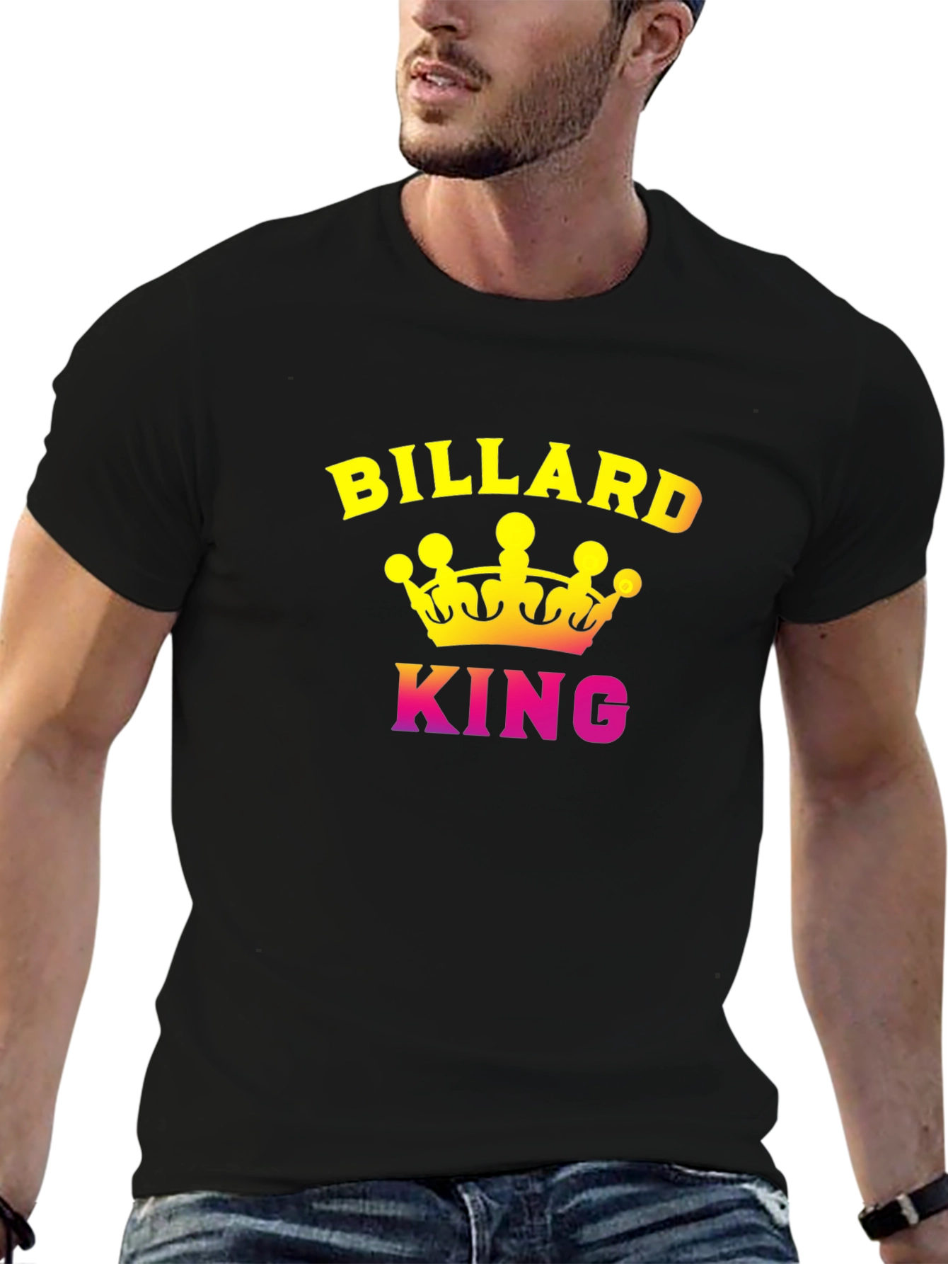 Billiard King Graphic T-Shirt - Pool Player Tee