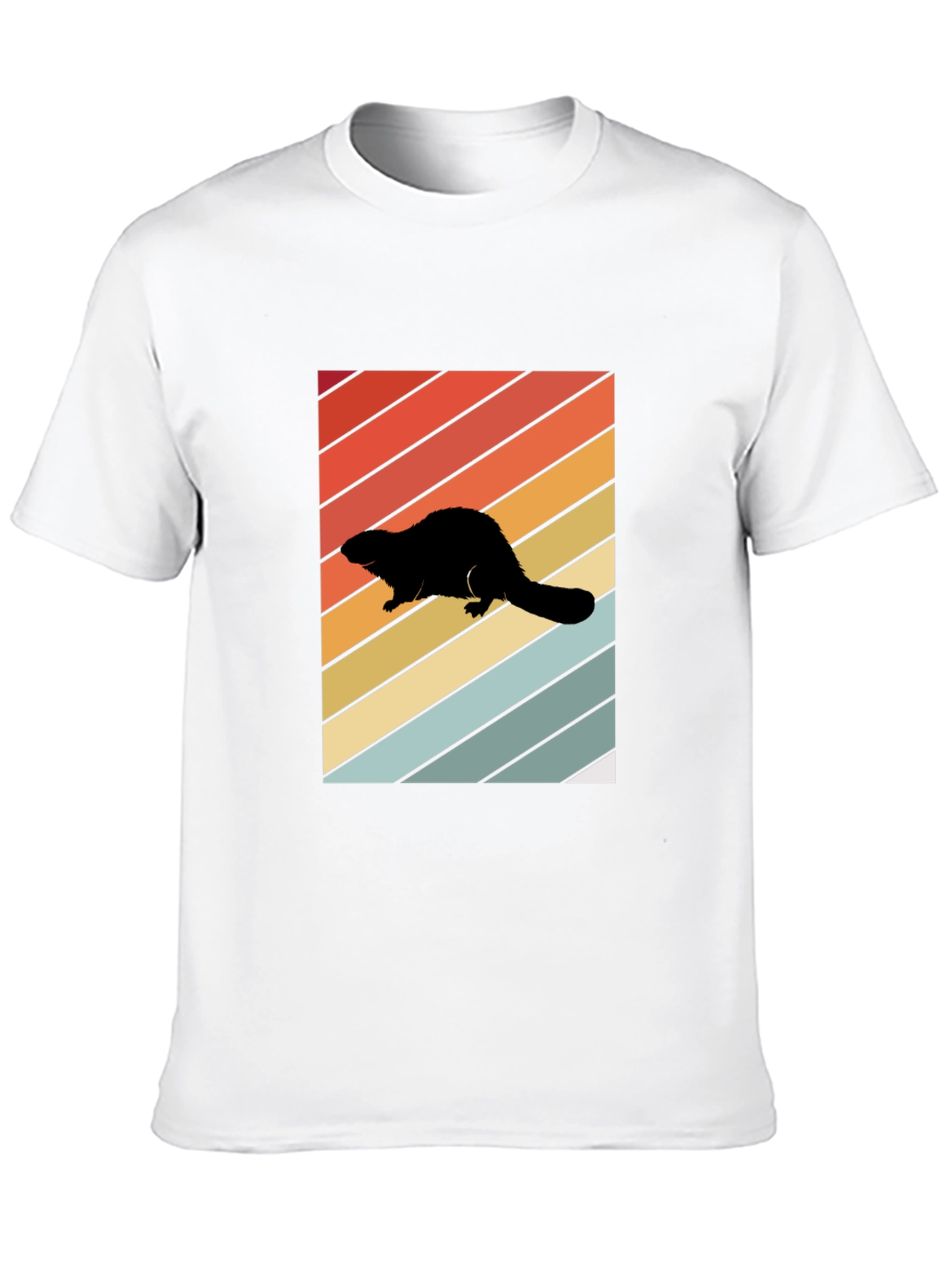 Retro Beaver Silhouette T-Shirt