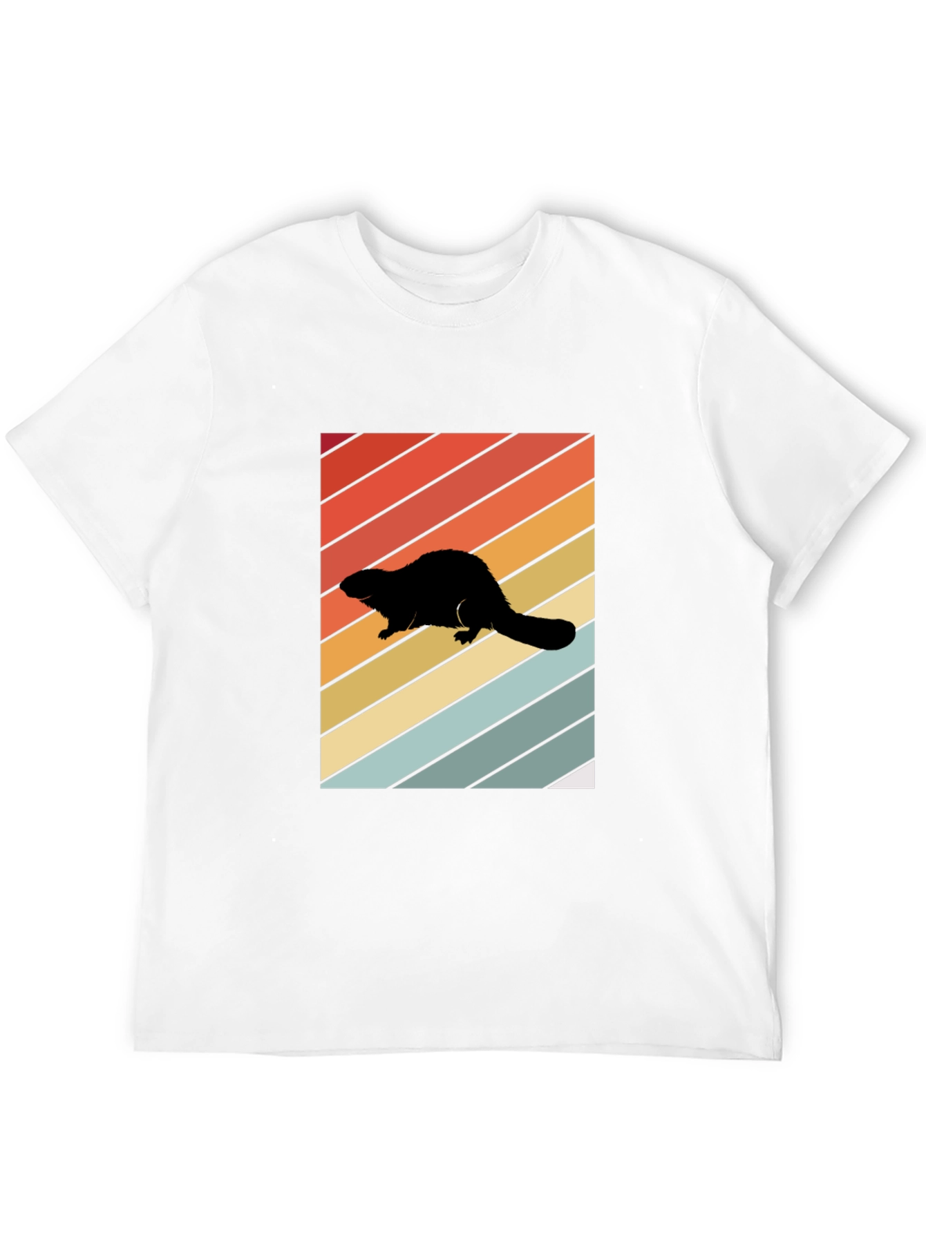 Retro Beaver Silhouette T-Shirt