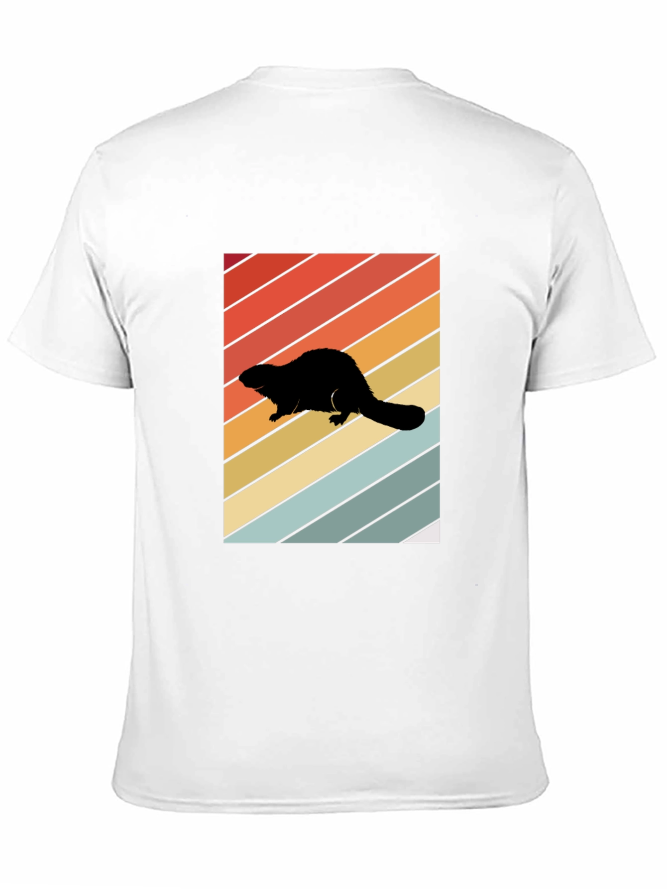 Retro Beaver Silhouette T-Shirt