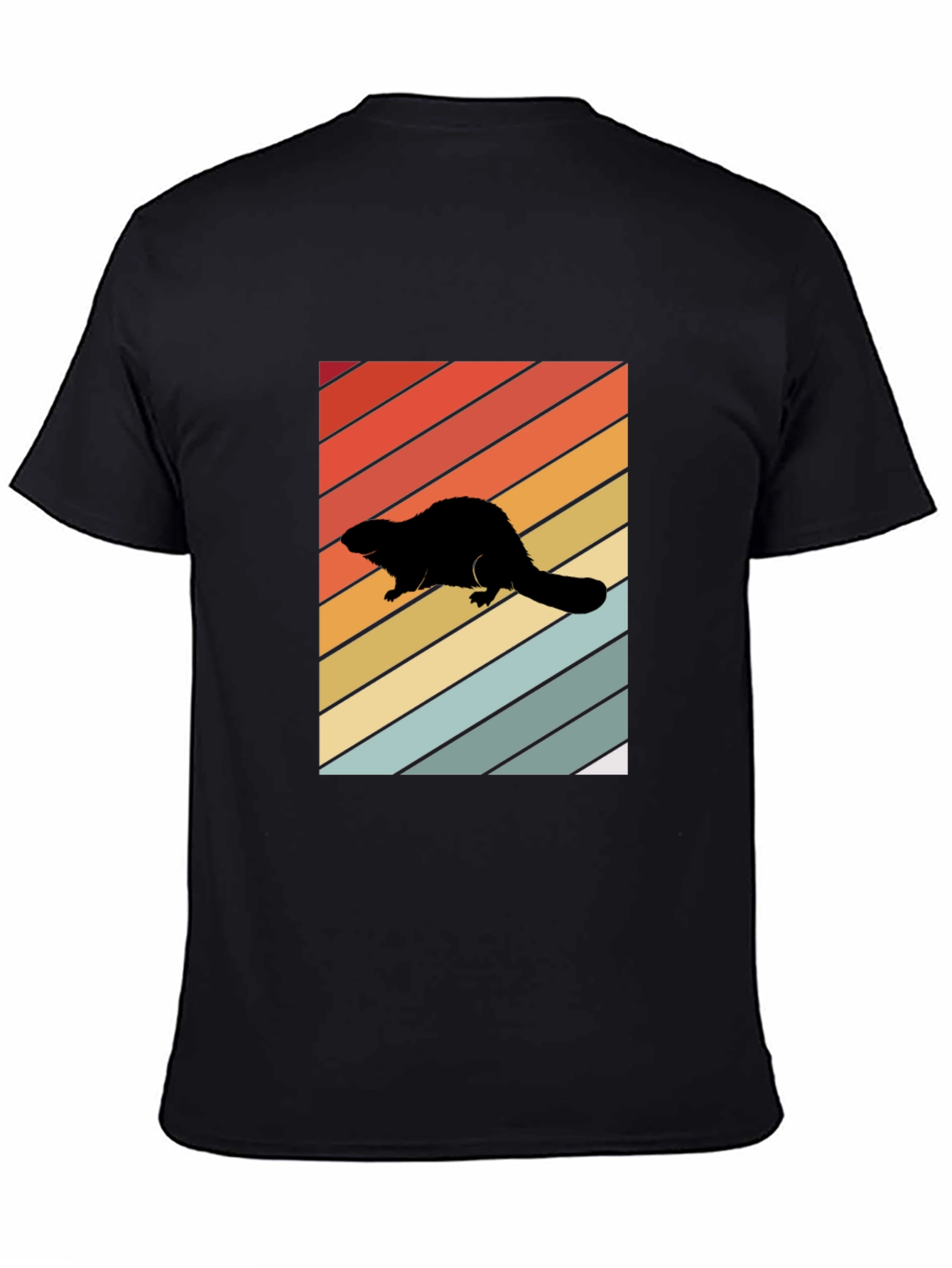Retro Beaver Silhouette T-Shirt