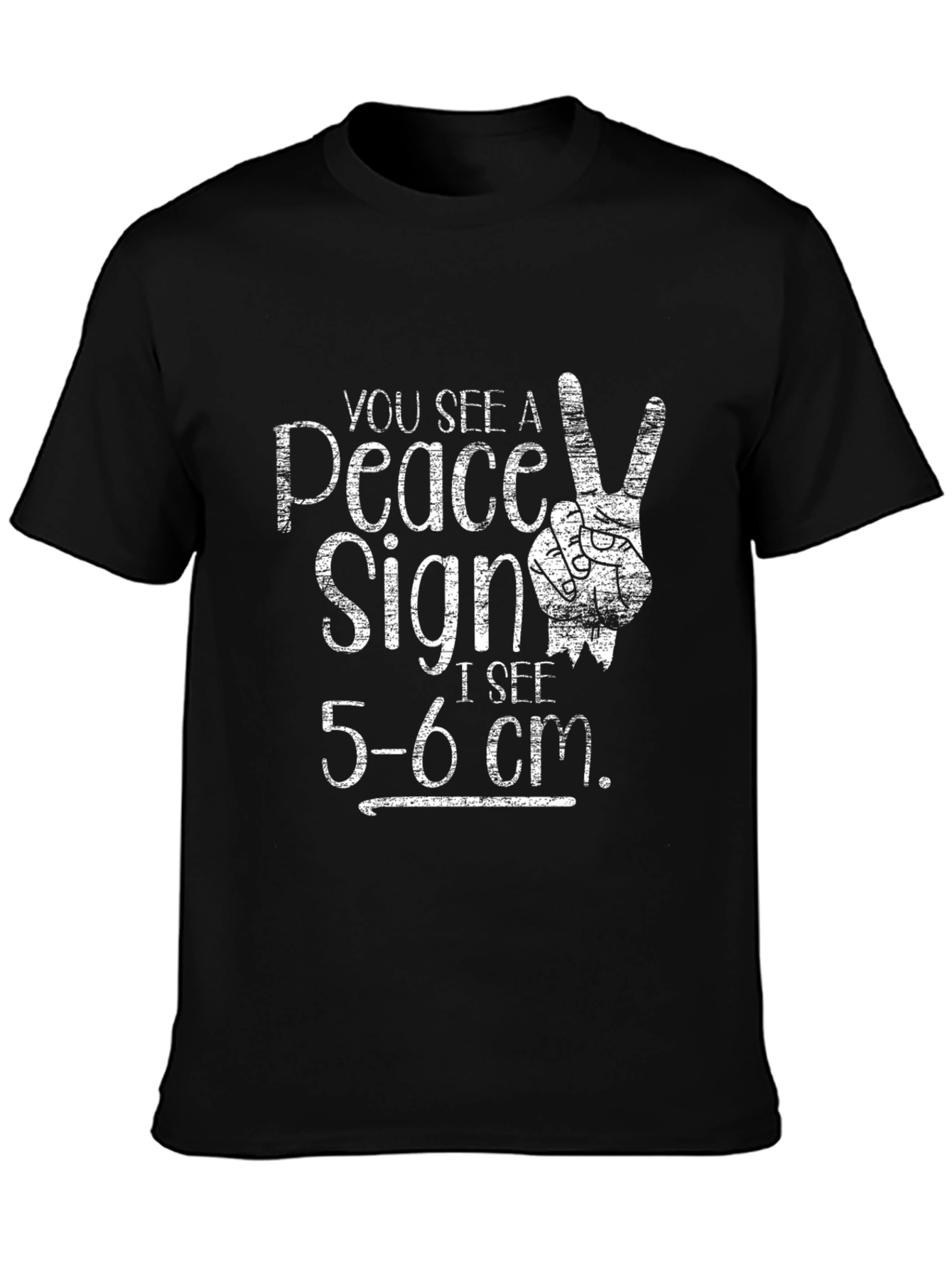 Peace Sign Funny Humor T-Shirt