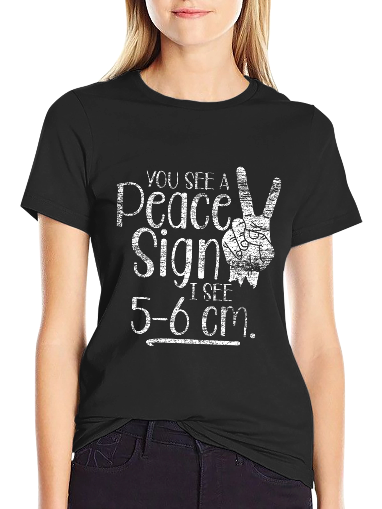 Peace Sign Funny Humor T-Shirt