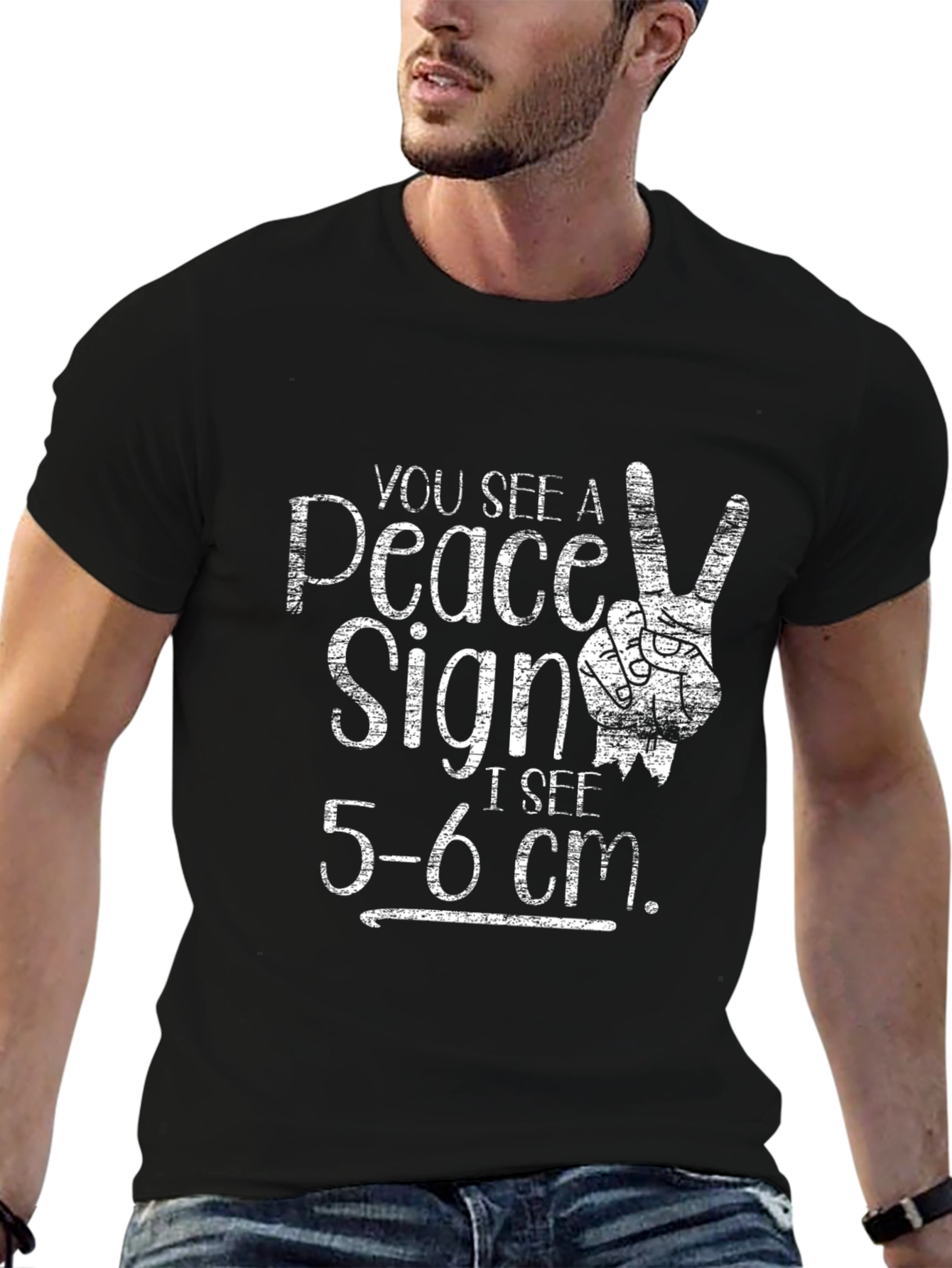 Peace Sign Funny Humor T-Shirt