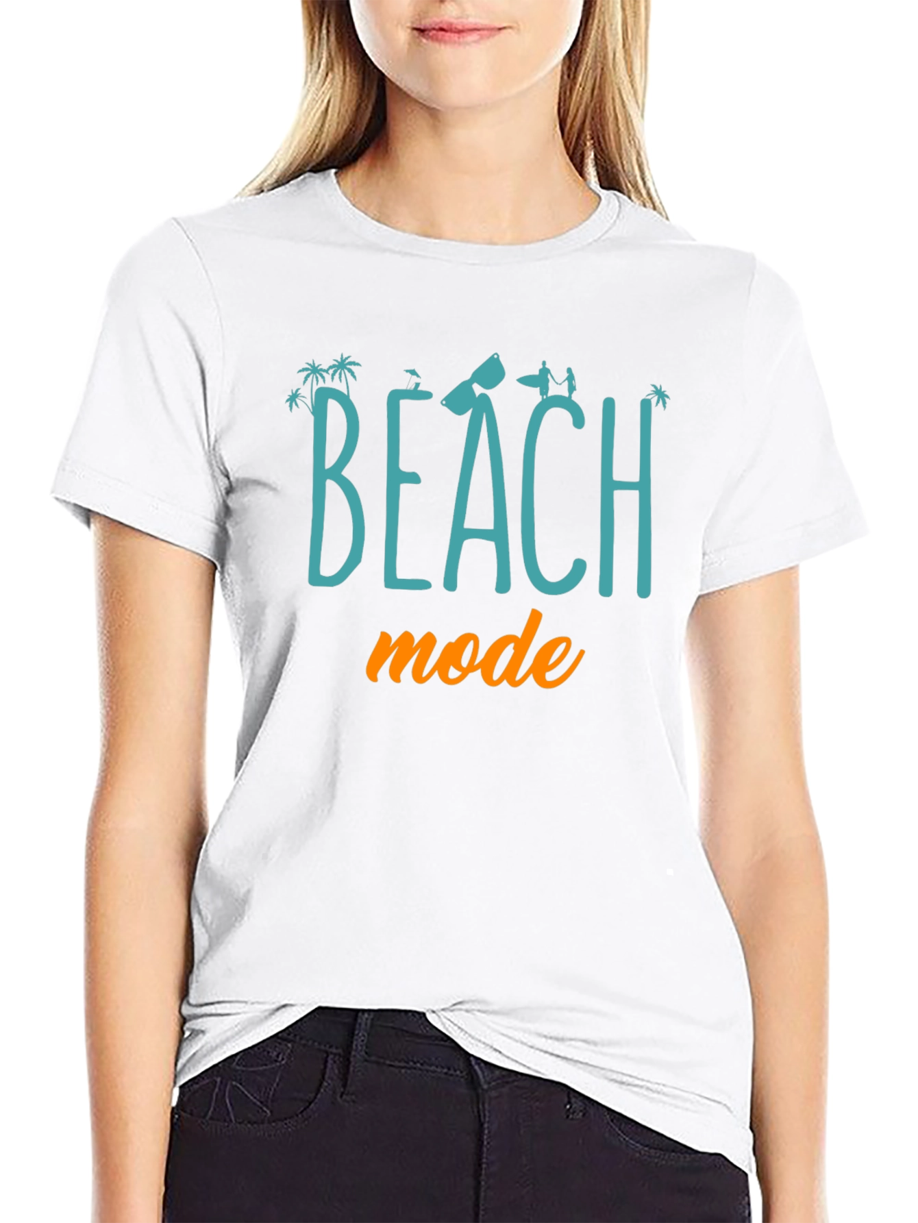 Beach Mode Graphic Tee - Summer Vacation Ready