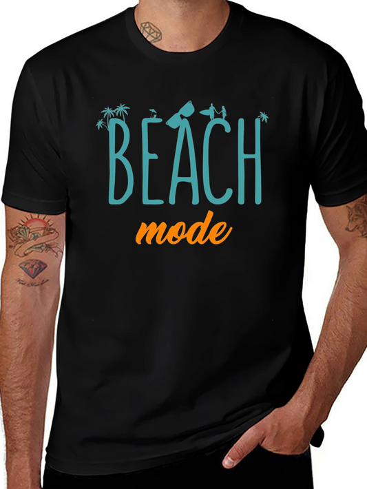 Beach Mode Graphic Tee - Summer Vacation Ready