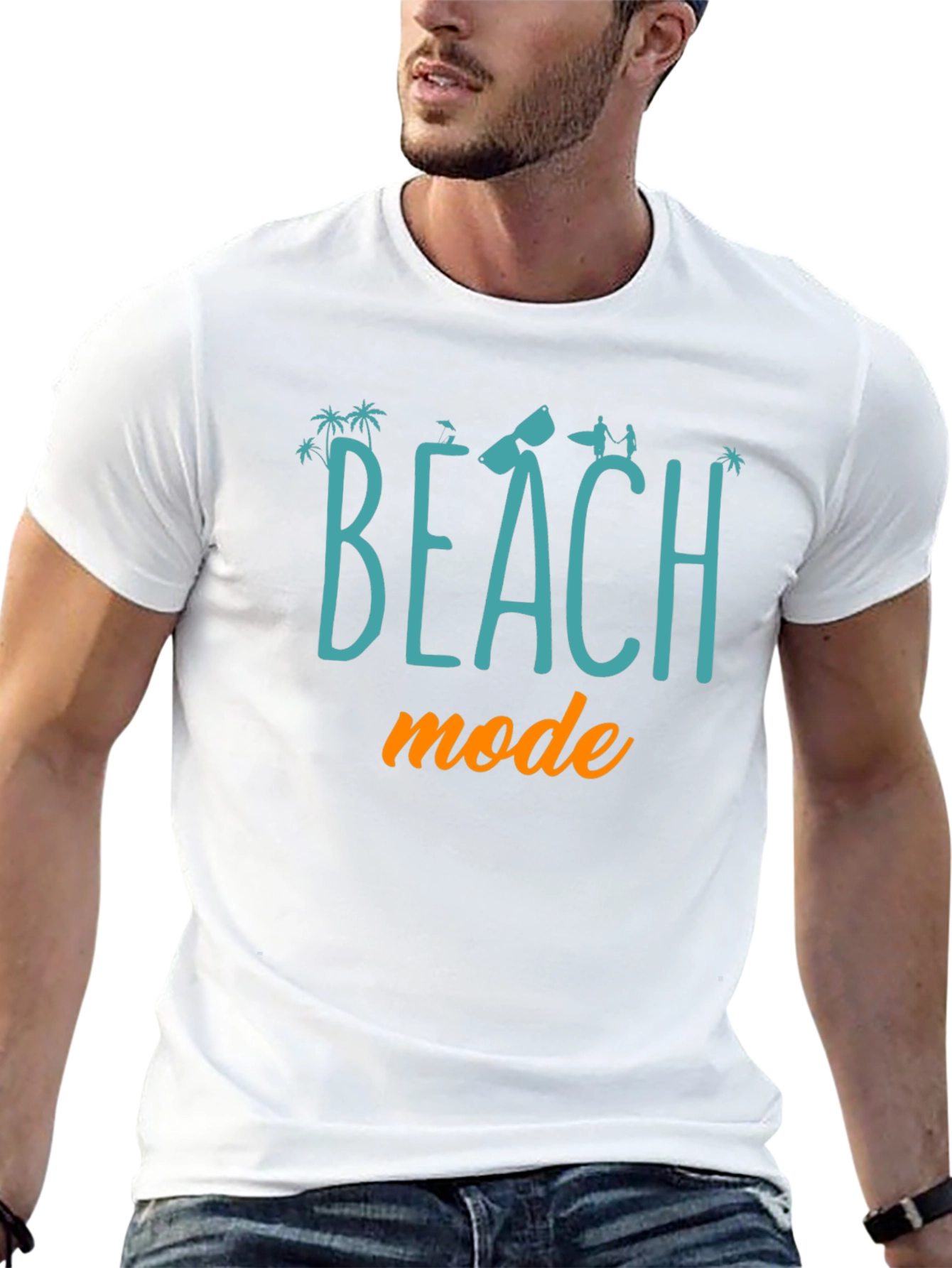 Beach Mode Graphic Tee - Summer Vacation Ready