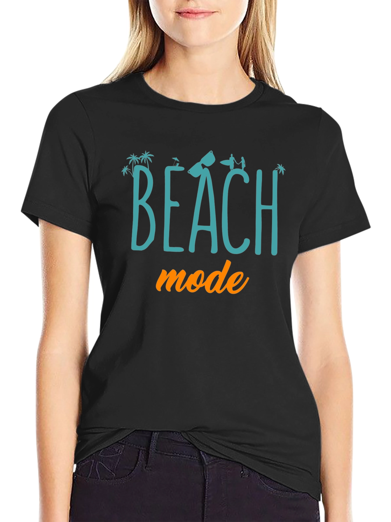 Beach Mode Graphic Tee - Summer Vacation Ready