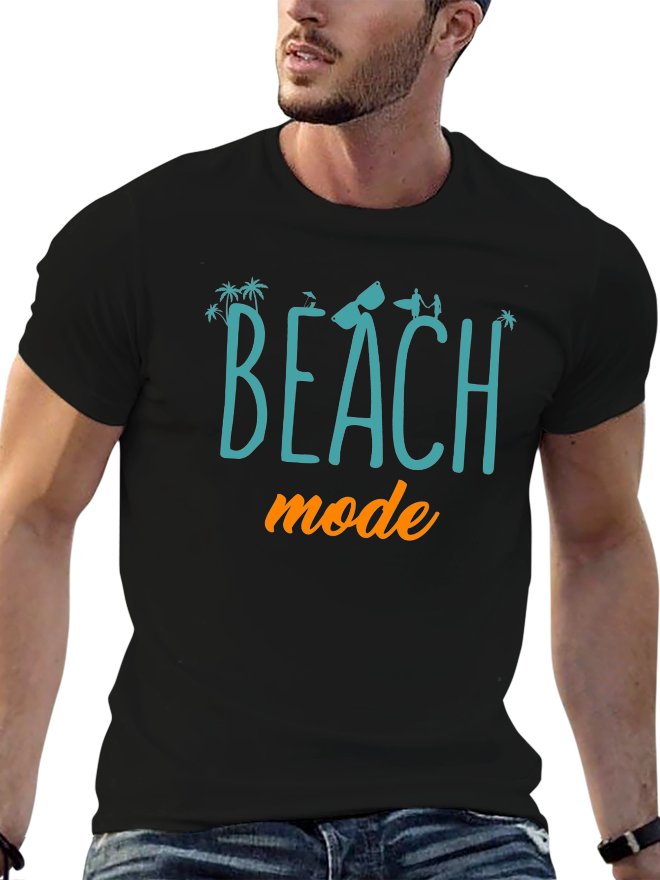Beach Mode Graphic Tee - Summer Vacation Ready