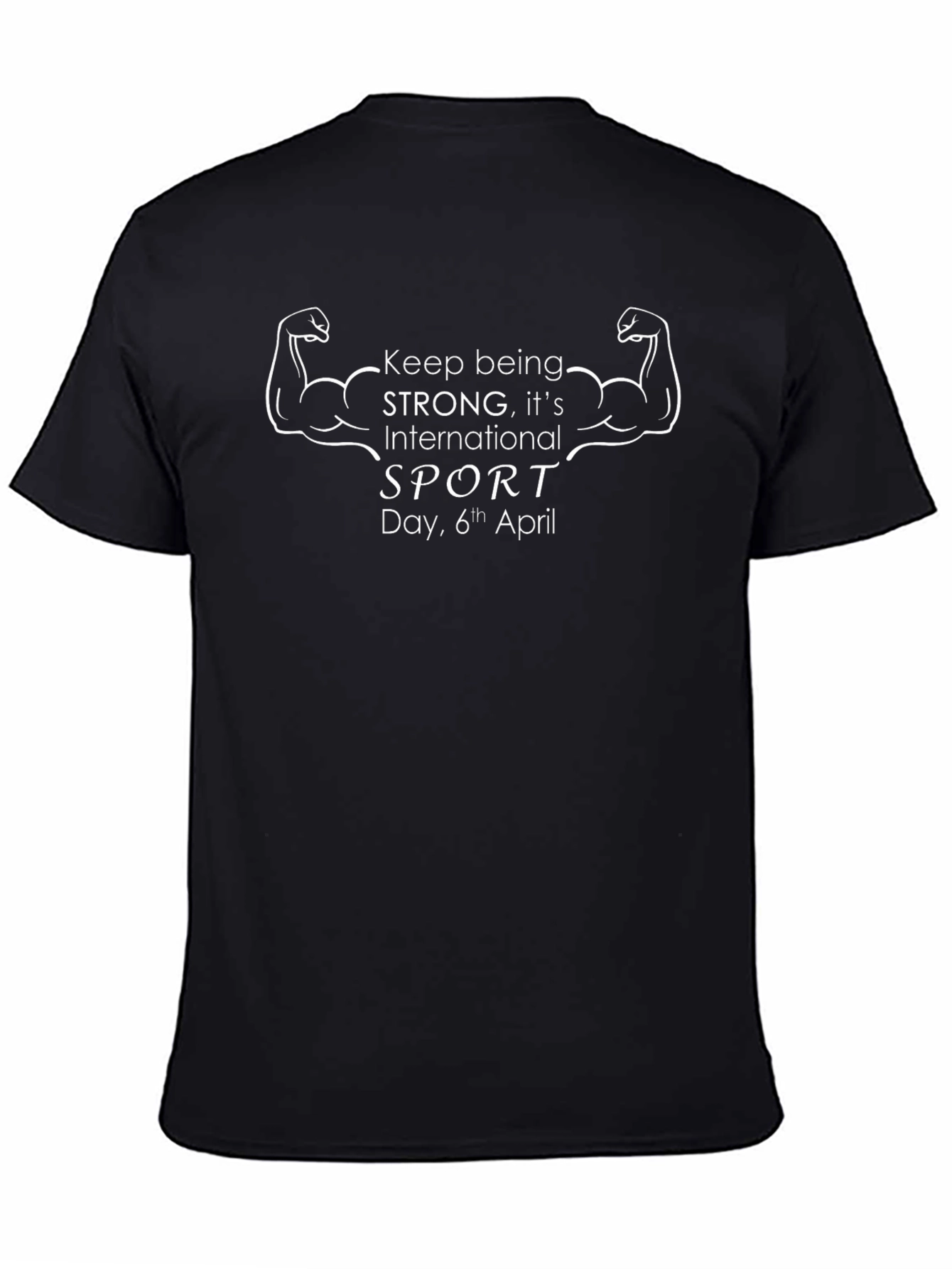 International Sport Day Black T-Shirt