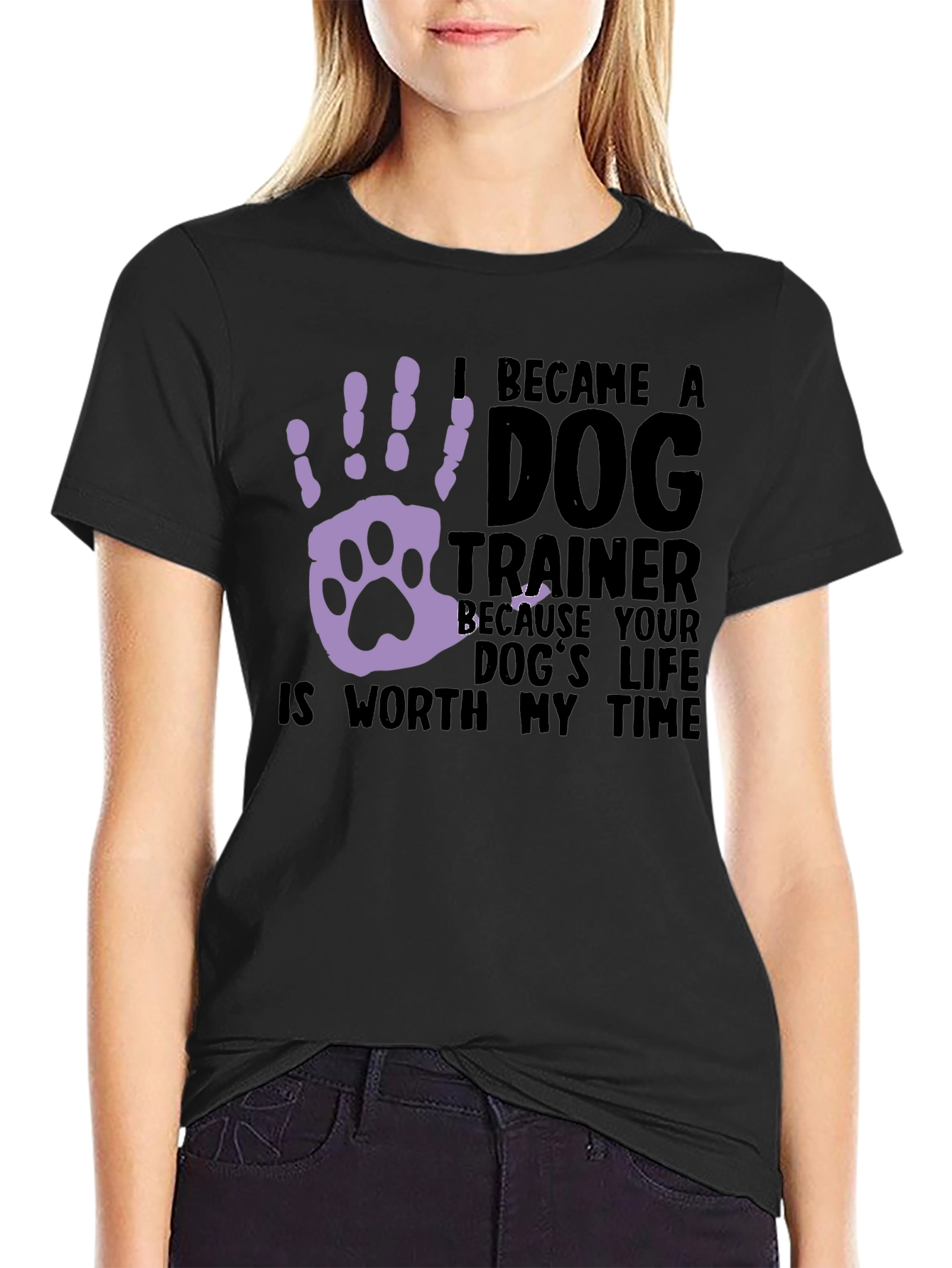 Dog Trainer T-Shirt: Worth My Time Graphic Tee