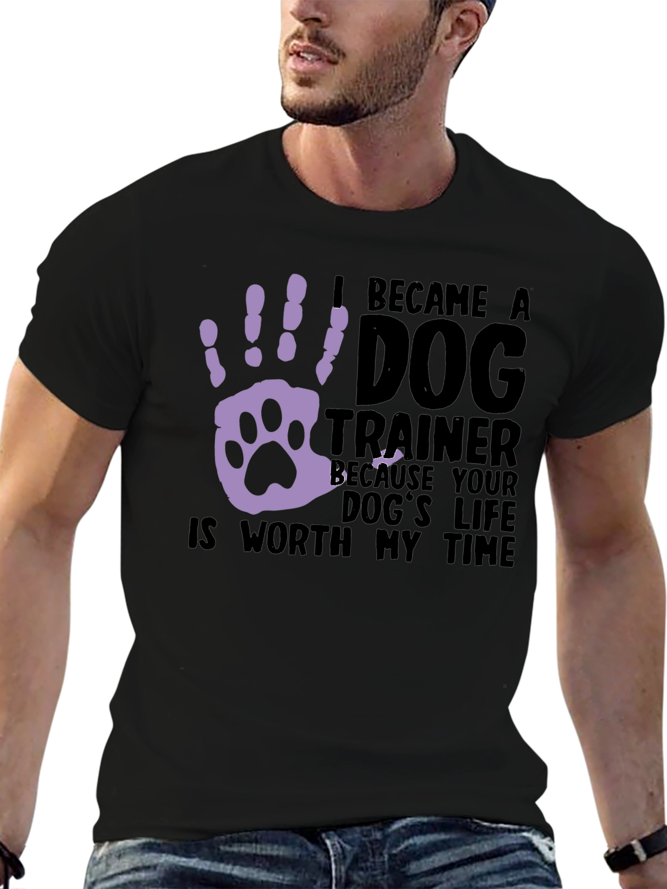 Dog Trainer T-Shirt: Worth My Time Graphic Tee