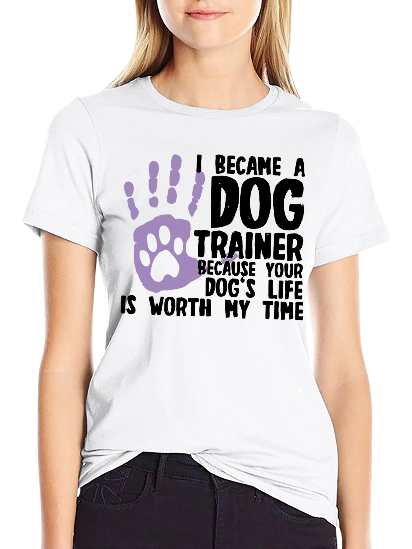 Dog Trainer T-Shirt: Worth My Time Graphic Tee