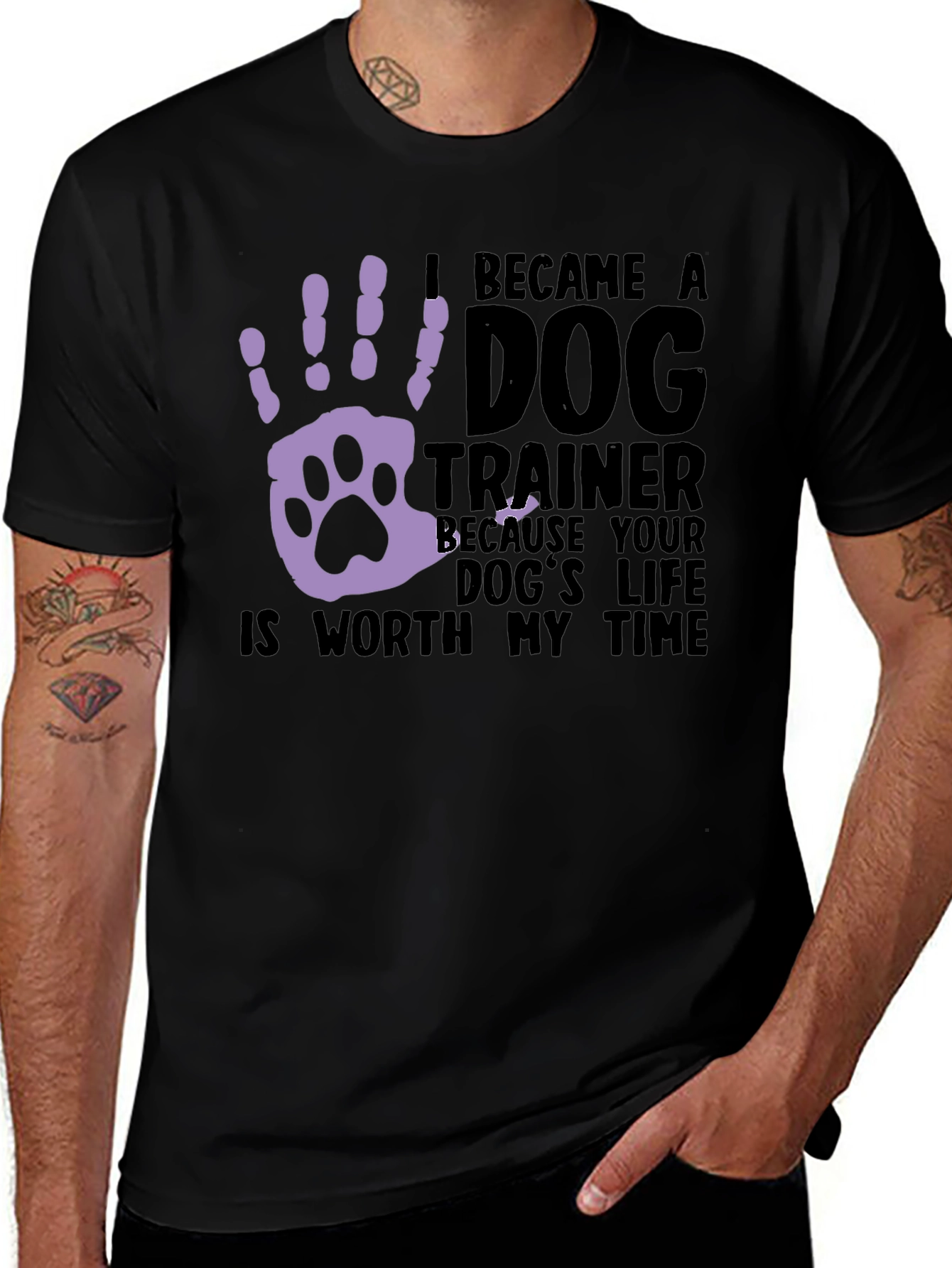 Dog Trainer T-Shirt: Worth My Time Graphic Tee