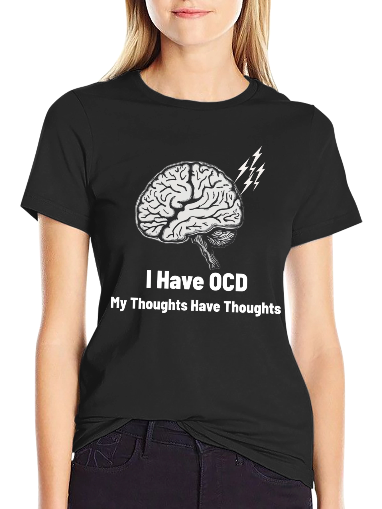 OCD Brain T-Shirt - Thoughts About Thoughts
