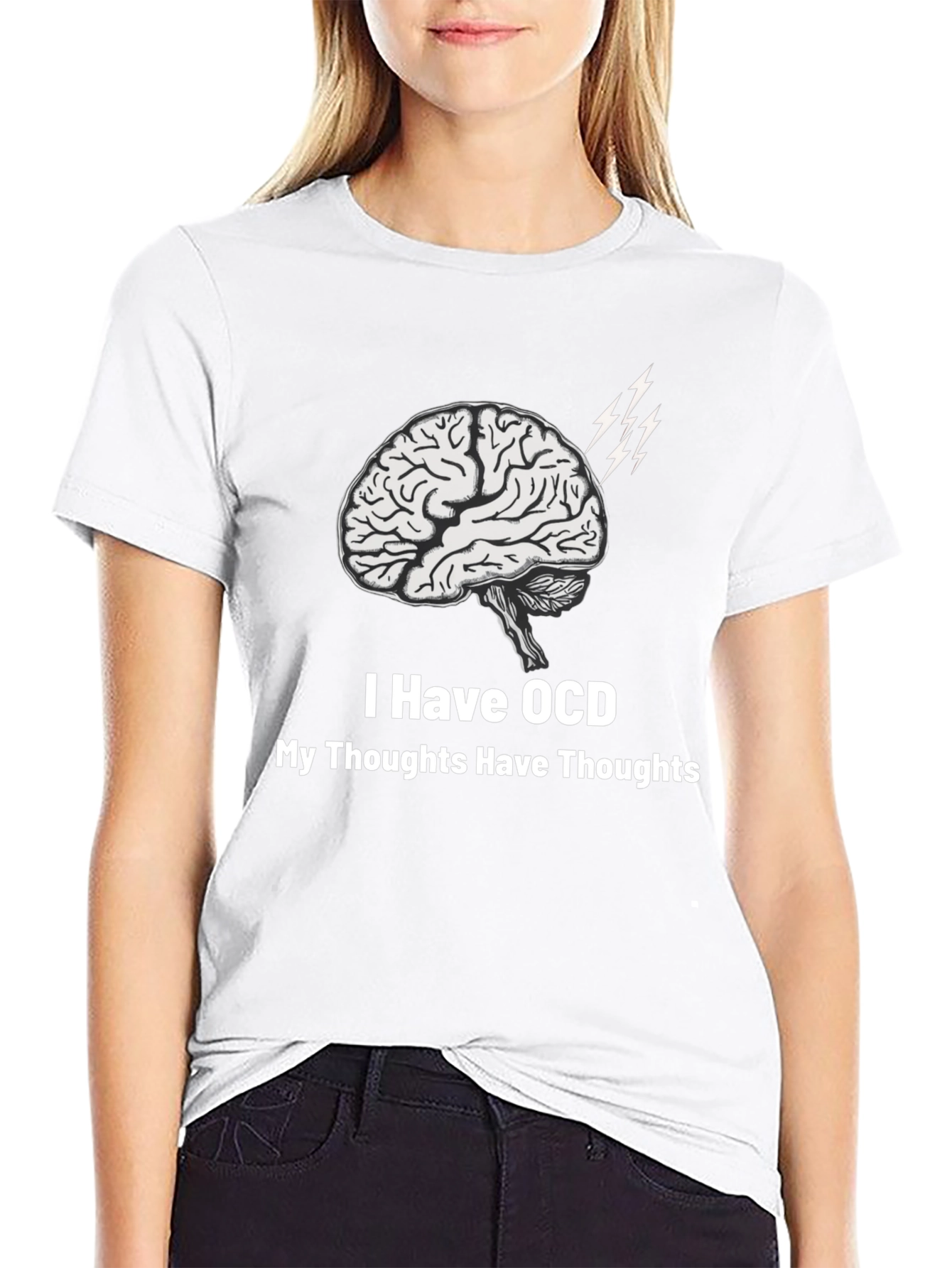 OCD Brain T-Shirt - Thoughts About Thoughts