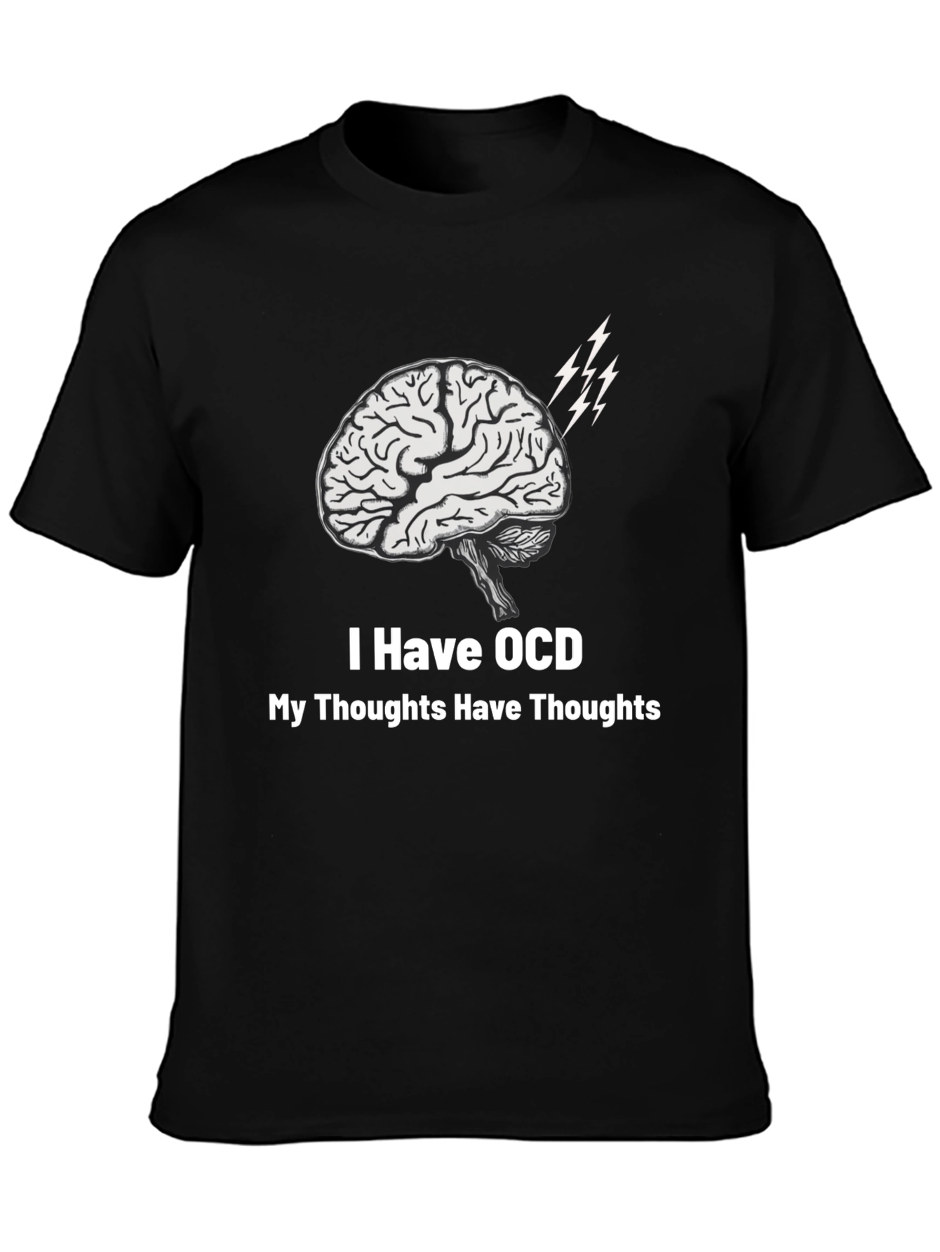 OCD Brain T-Shirt - Thoughts About Thoughts