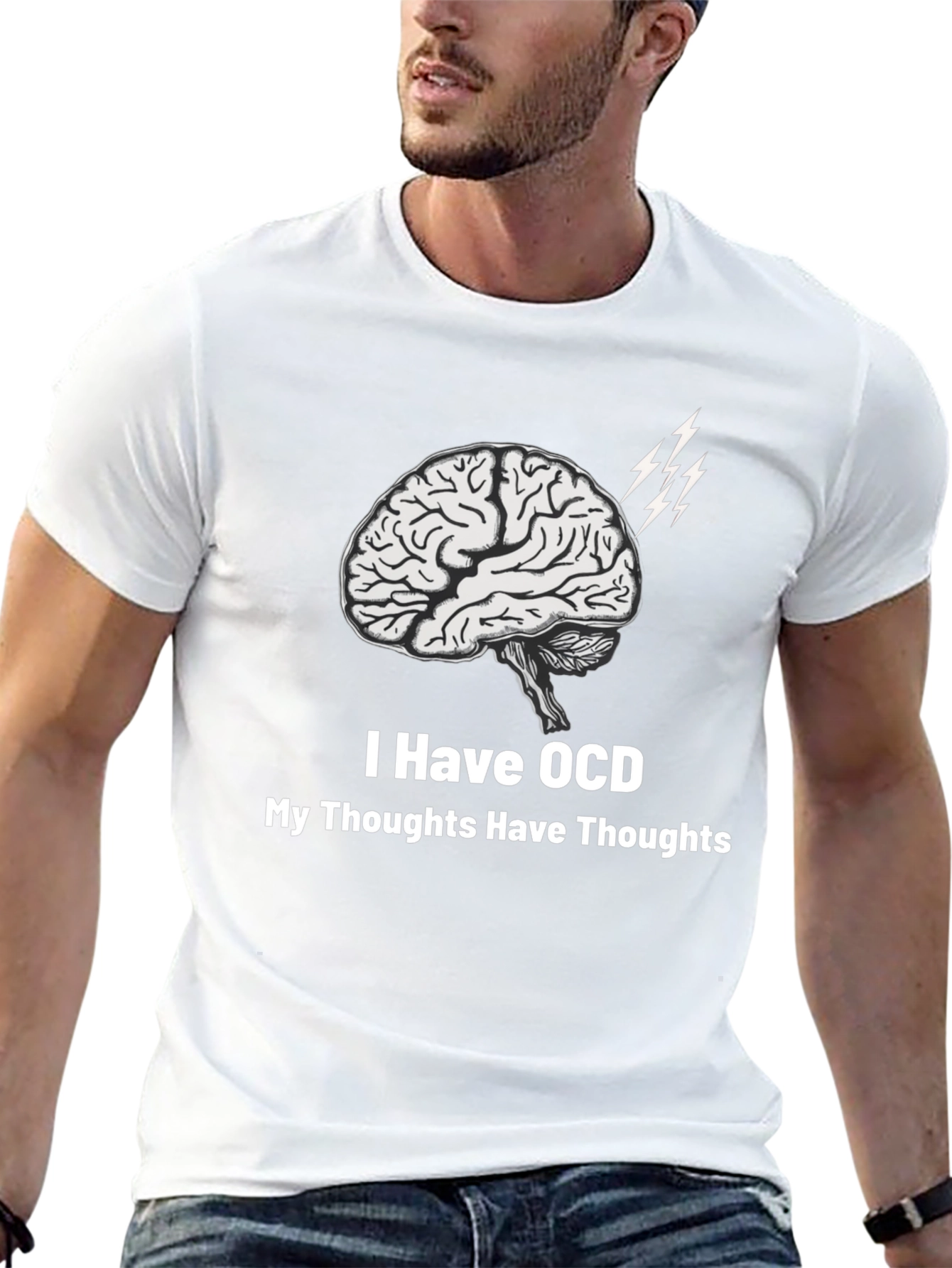OCD Brain T-Shirt - Thoughts About Thoughts