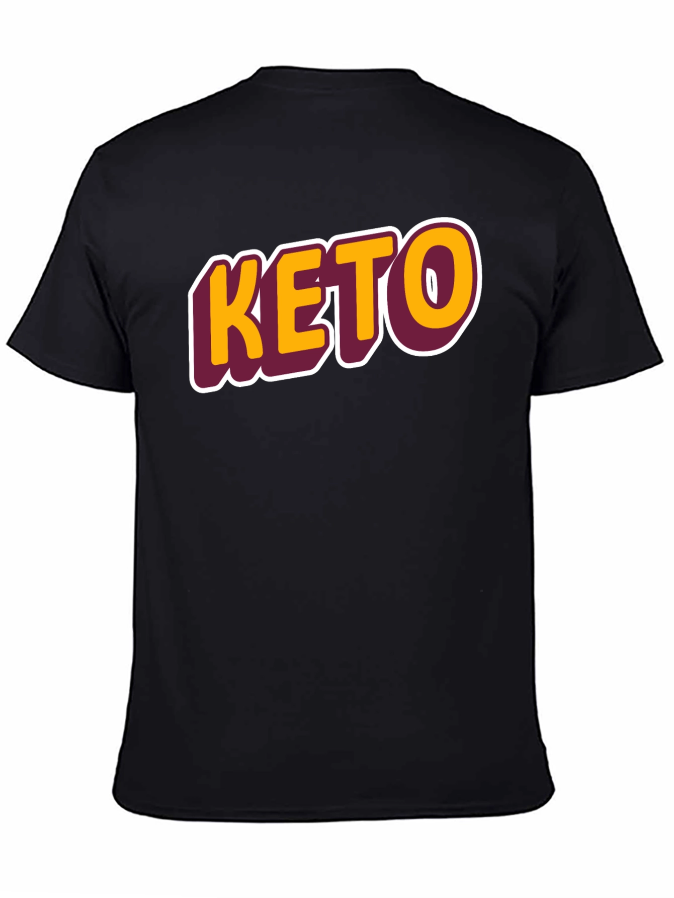 Keto Graphic Tee - Black Casual T-Shirt