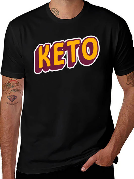 Keto Graphic Tee - Black Casual T-Shirt