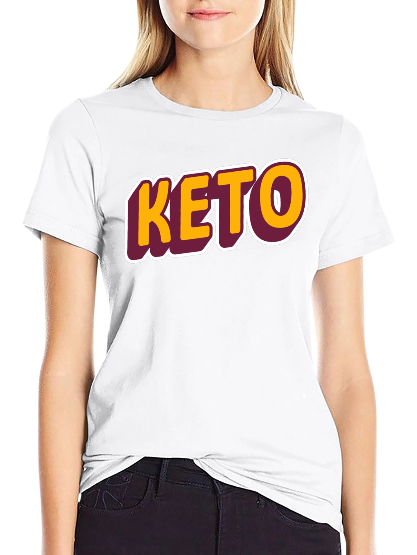 Keto Graphic Tee - Black Casual T-Shirt