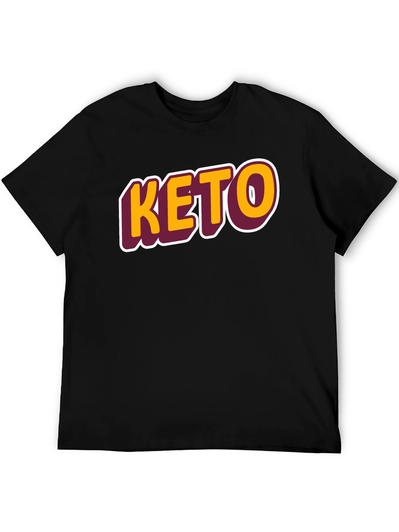 Keto Graphic Tee - Black Casual T-Shirt