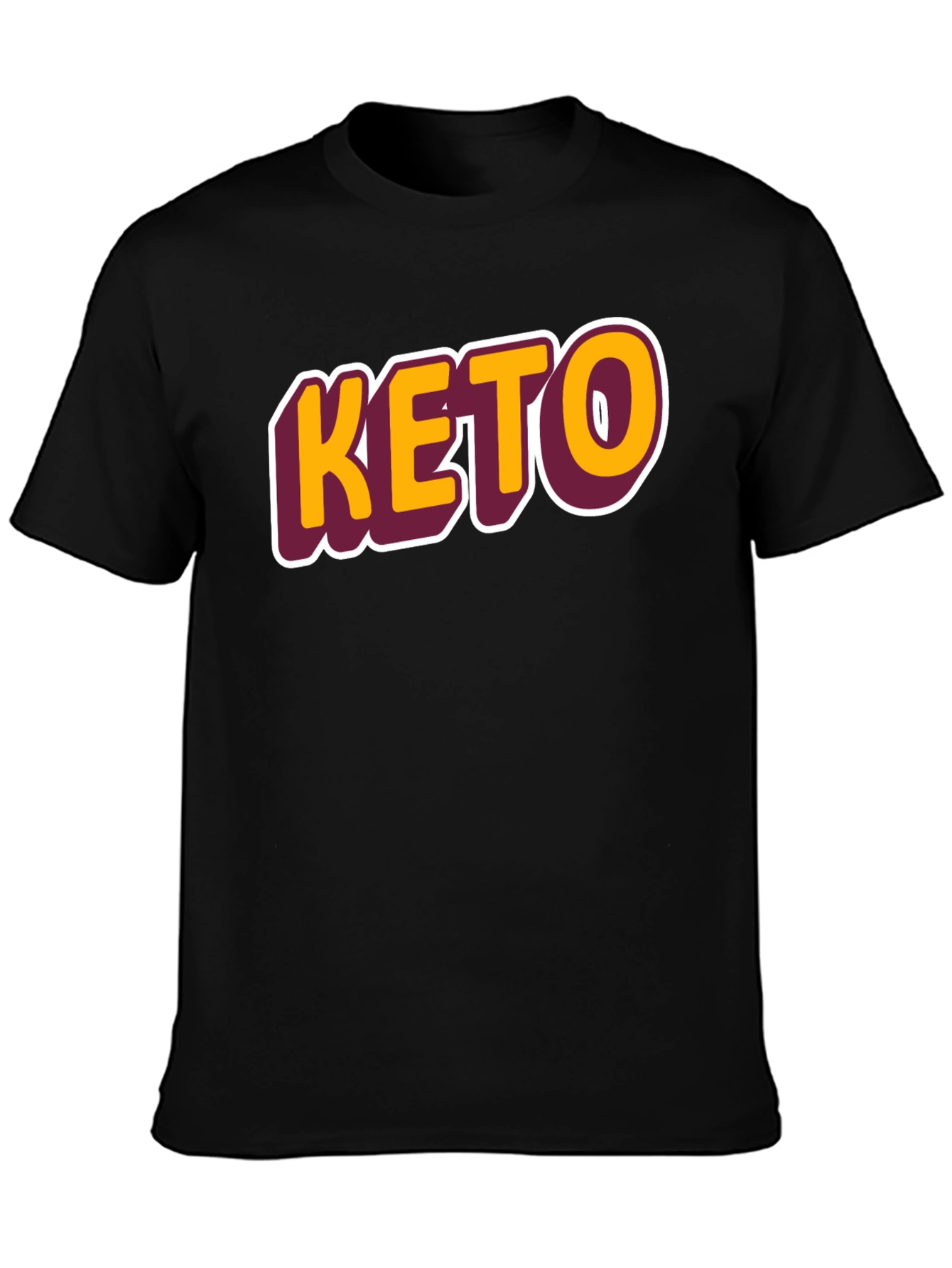 Keto Graphic Tee - Black Casual T-Shirt