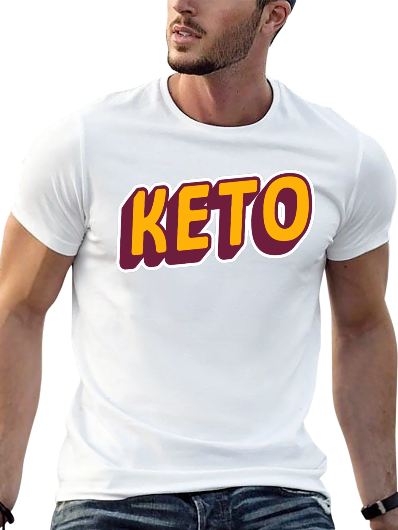 Keto Graphic Tee - Black Casual T-Shirt