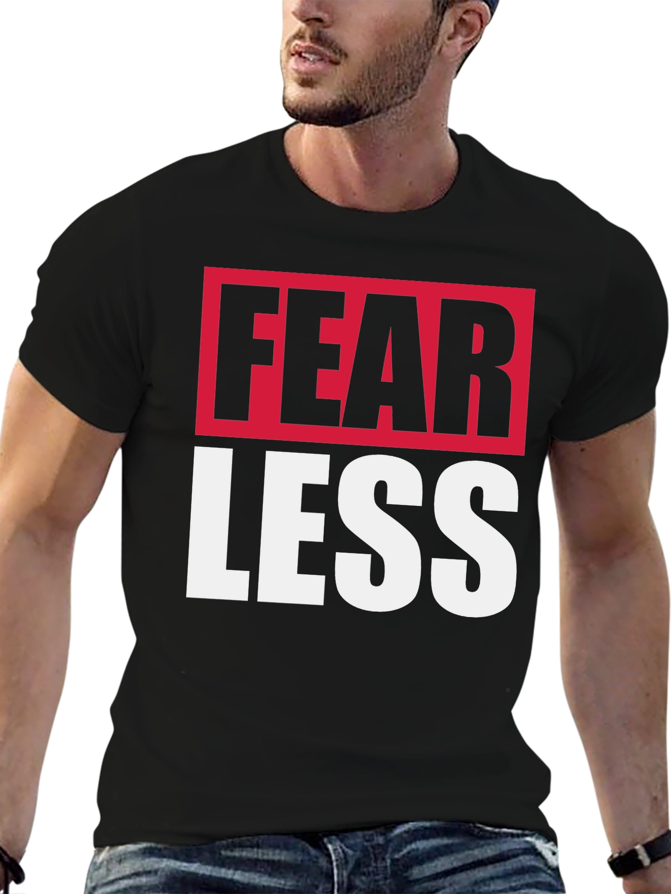 Fearless Black Graphic Tee