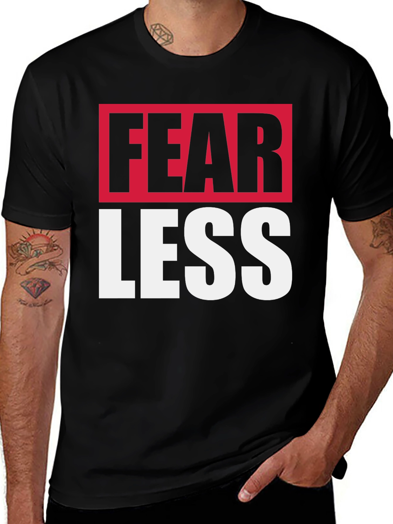 Fearless Black Graphic Tee