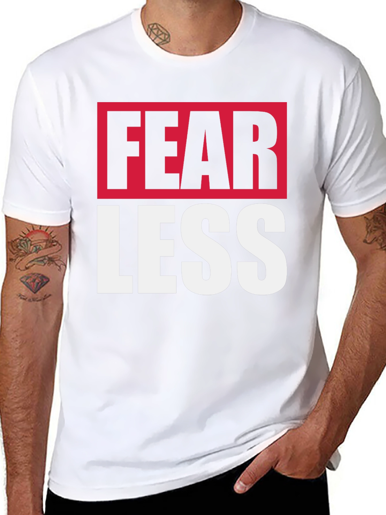 Fearless Black Graphic Tee