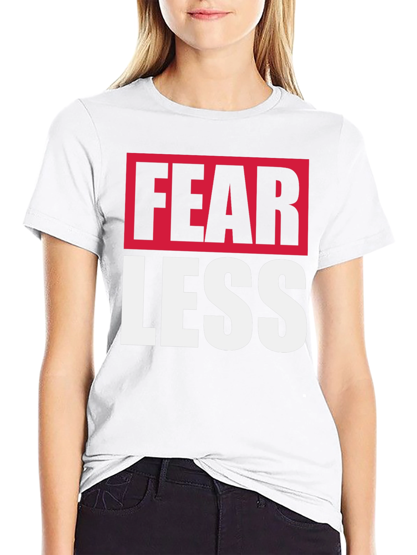 Fearless Black Graphic Tee