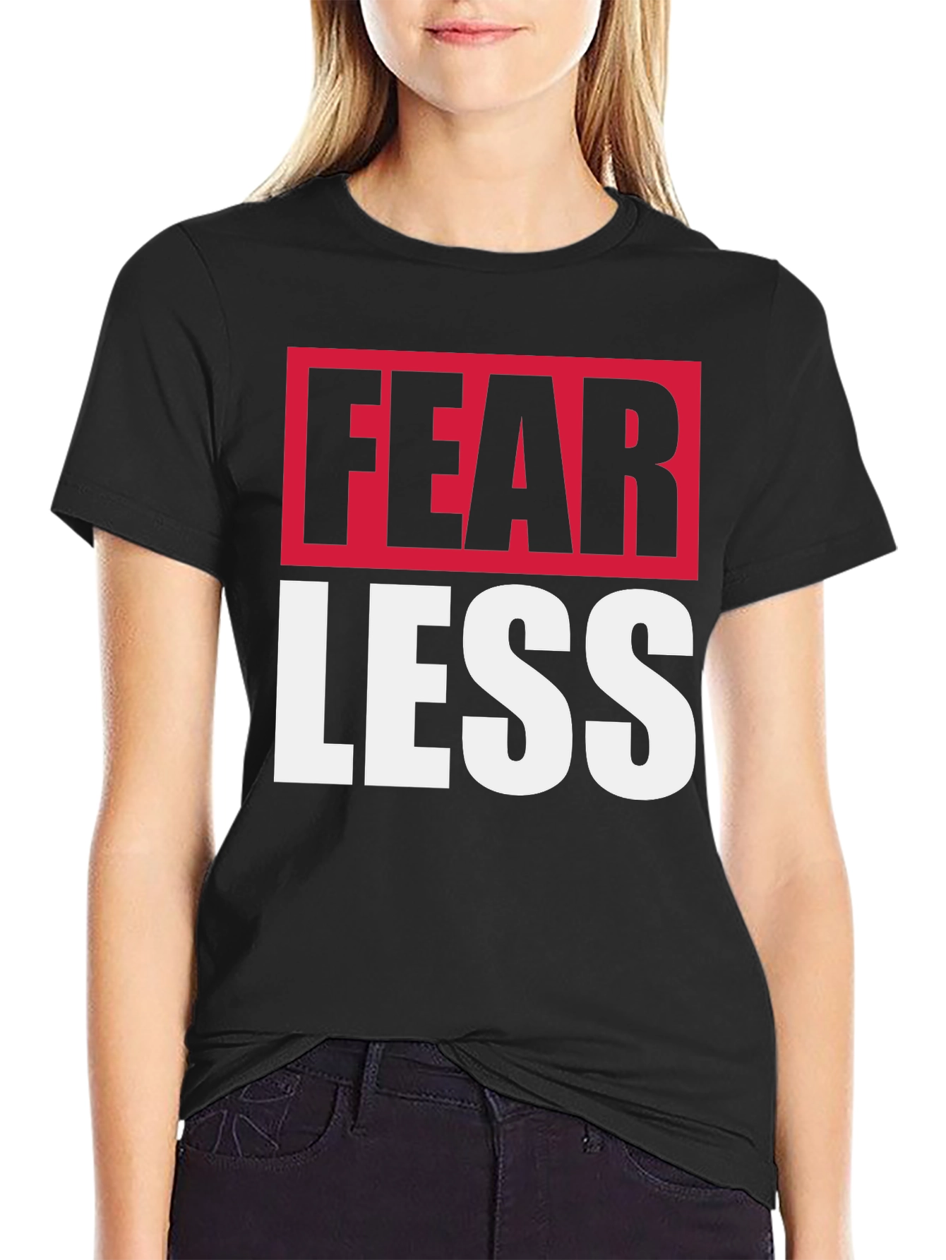 Fearless Black Graphic Tee