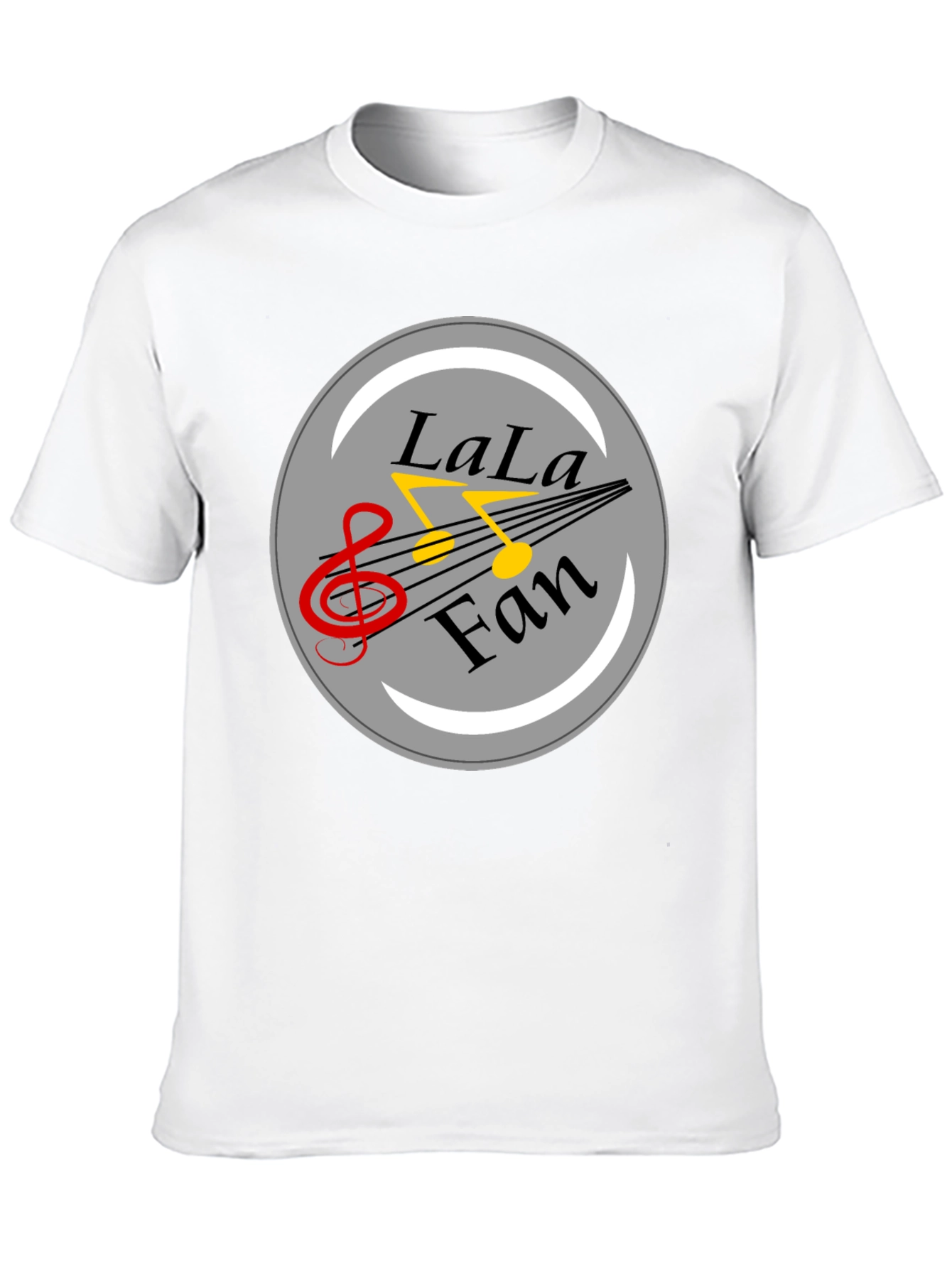 LaLa Fan Music Graphic Black T-Shirt