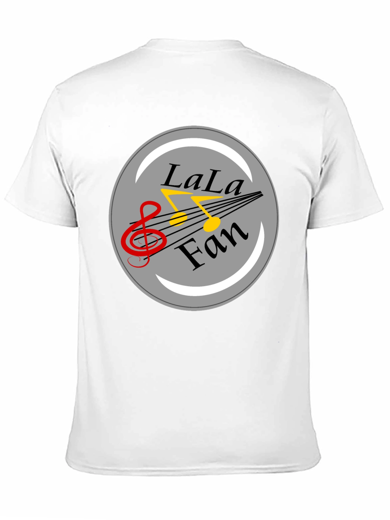 LaLa Fan Music Graphic Black T-Shirt