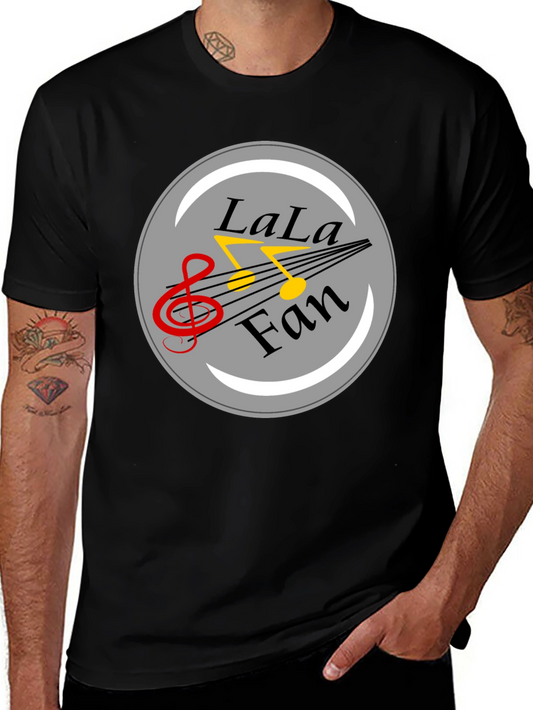 LaLa Fan Music Graphic Black T-Shirt