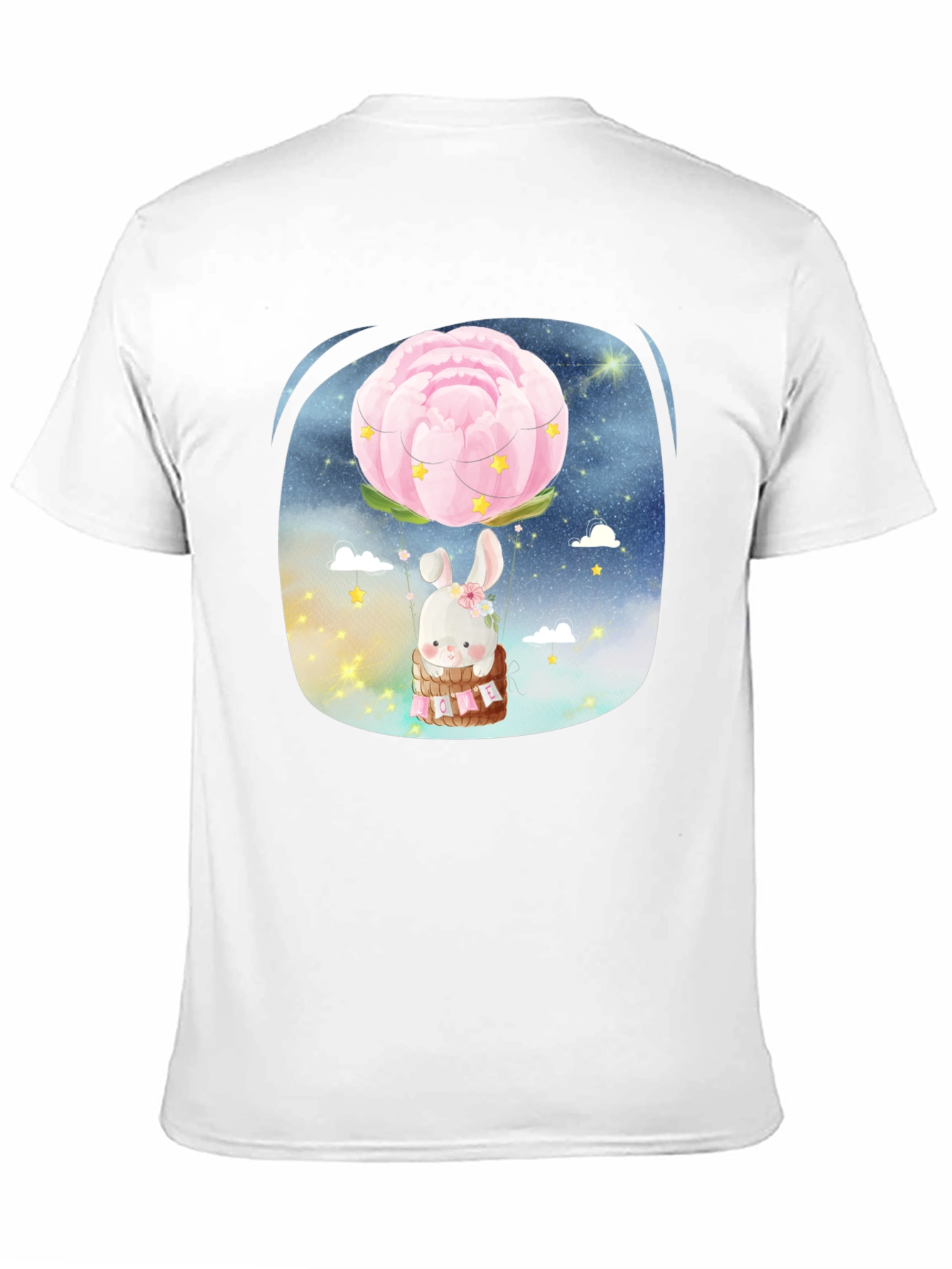 Cute Bunny Flower Balloon T-Shirt