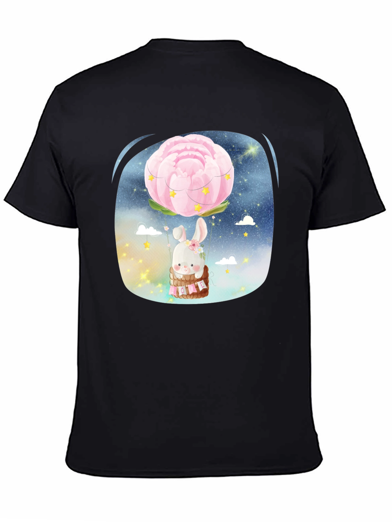 Cute Bunny Flower Balloon T-Shirt