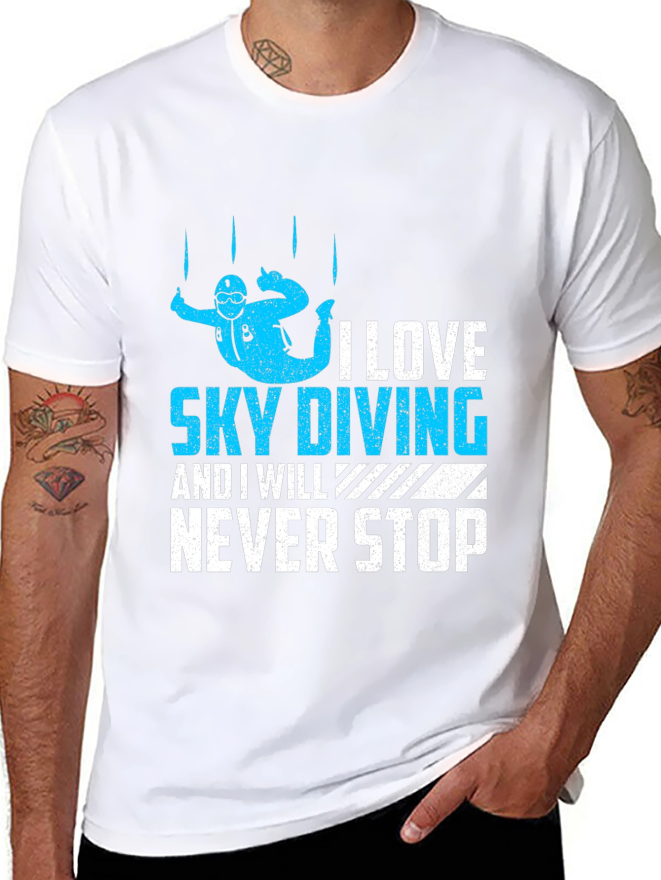 Skydiving Enthusiast T-Shirt - I Love Sky Diving