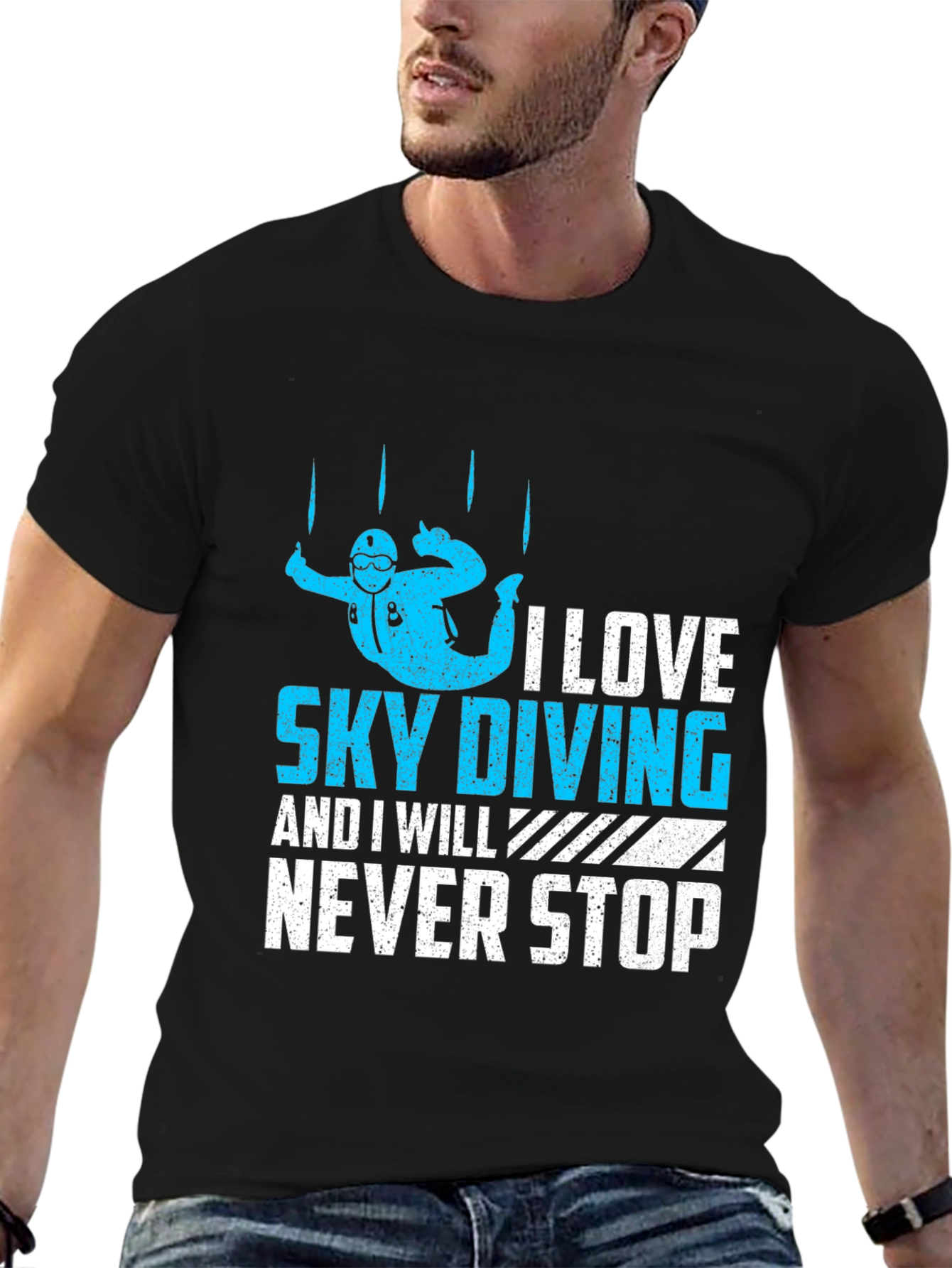 Skydiving Enthusiast T-Shirt - I Love Sky Diving