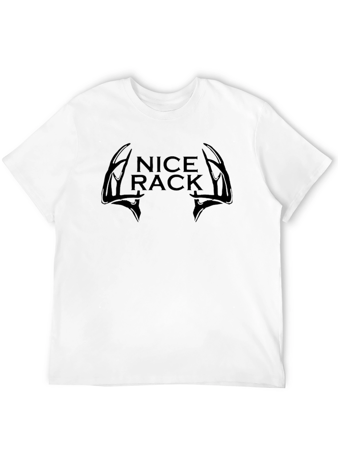 Funny Nice Rack Deer Antler T-Shirt - Black
