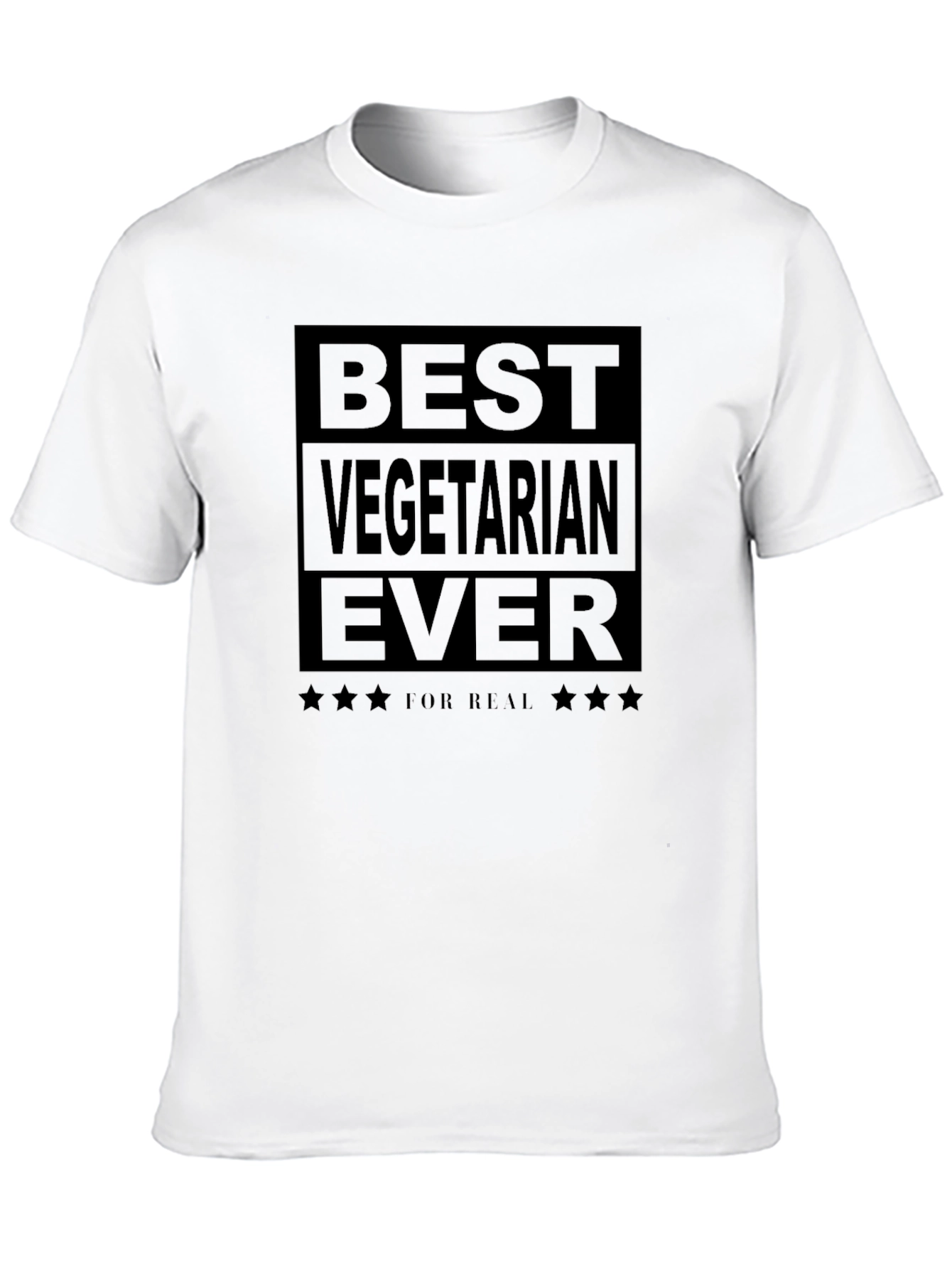 Best Vegetarian Ever Black Graphic T-Shirt