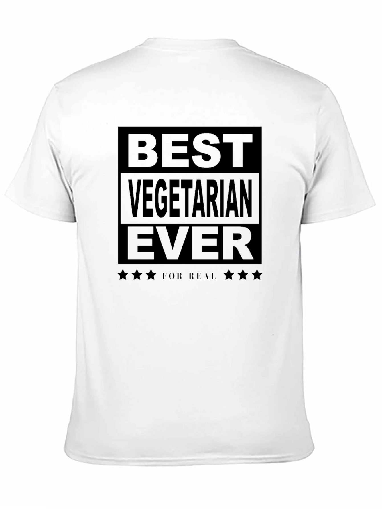 Best Vegetarian Ever Black Graphic T-Shirt