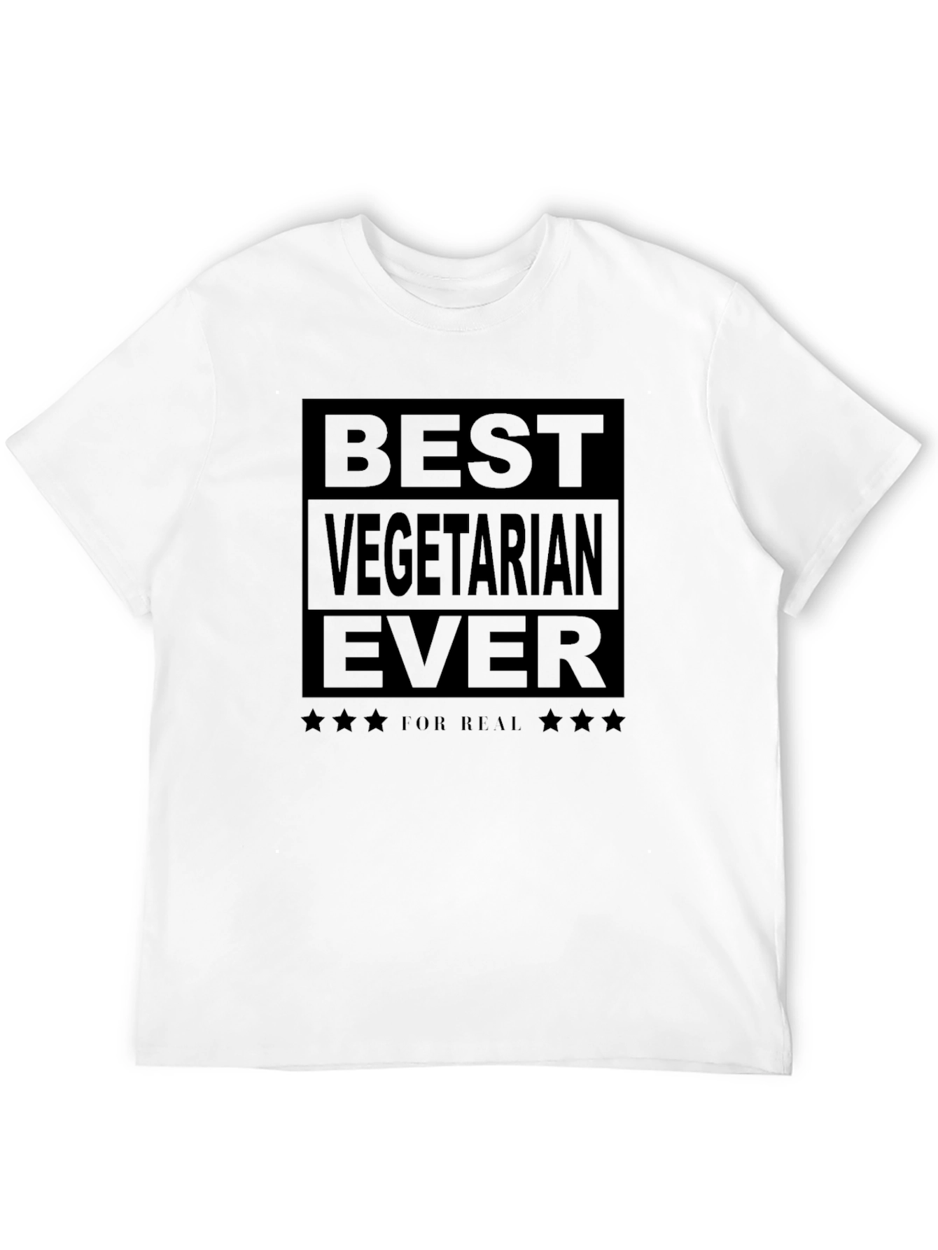 Best Vegetarian Ever Black Graphic T-Shirt