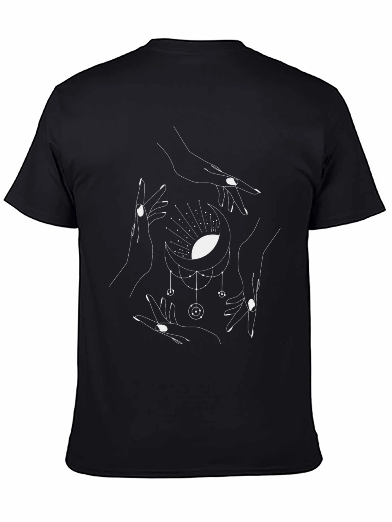 Mystic Moon Hands Graphic Tee