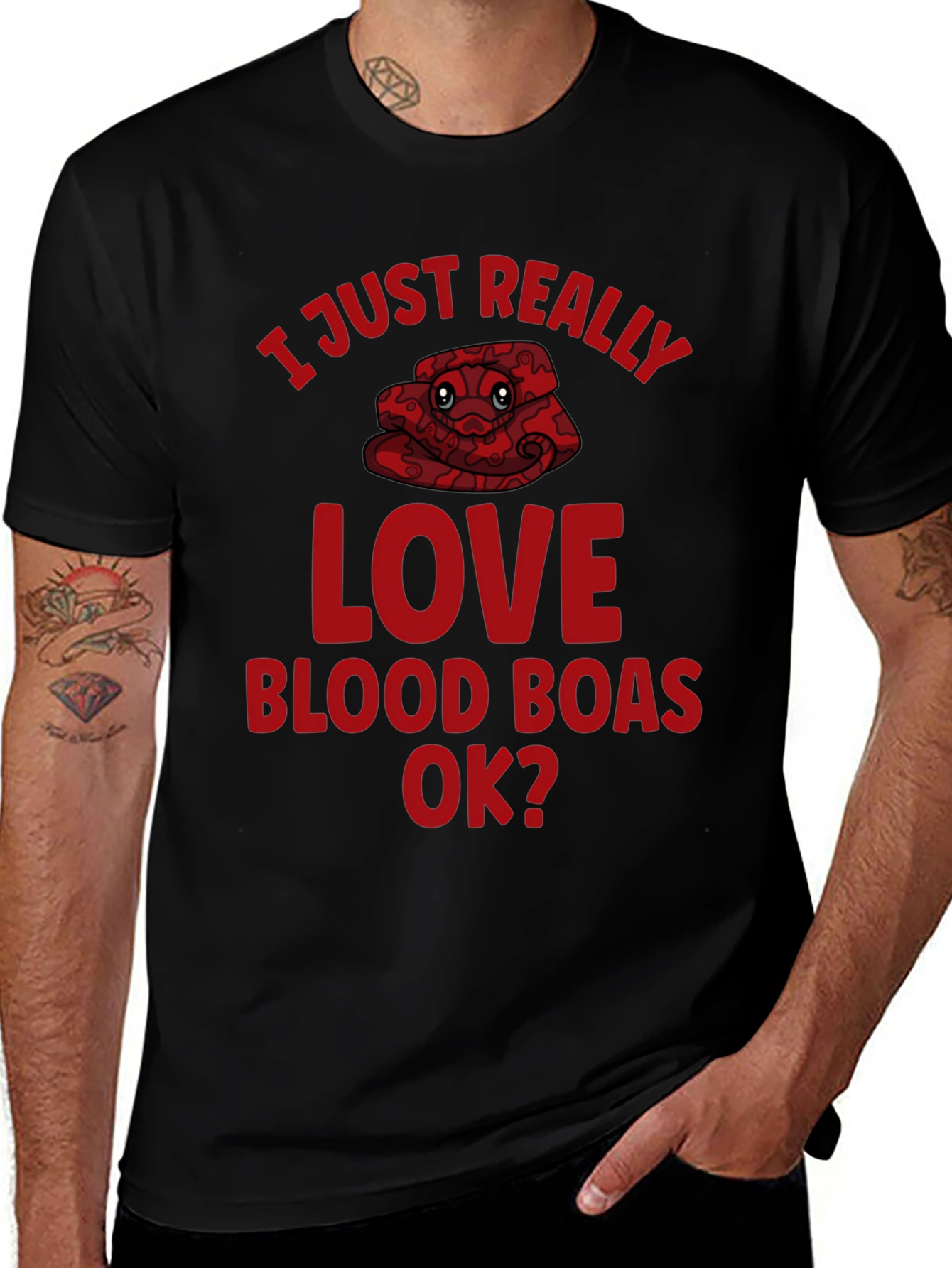 Blood Boa Lover Graphic T-Shirt