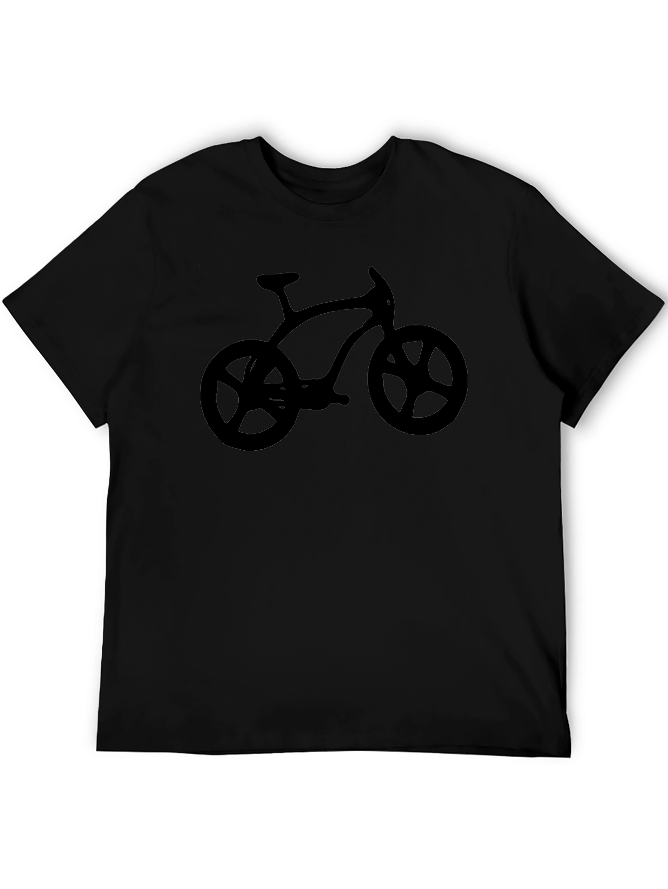 Black Bicycle Graphic Tee - Casual Comfort